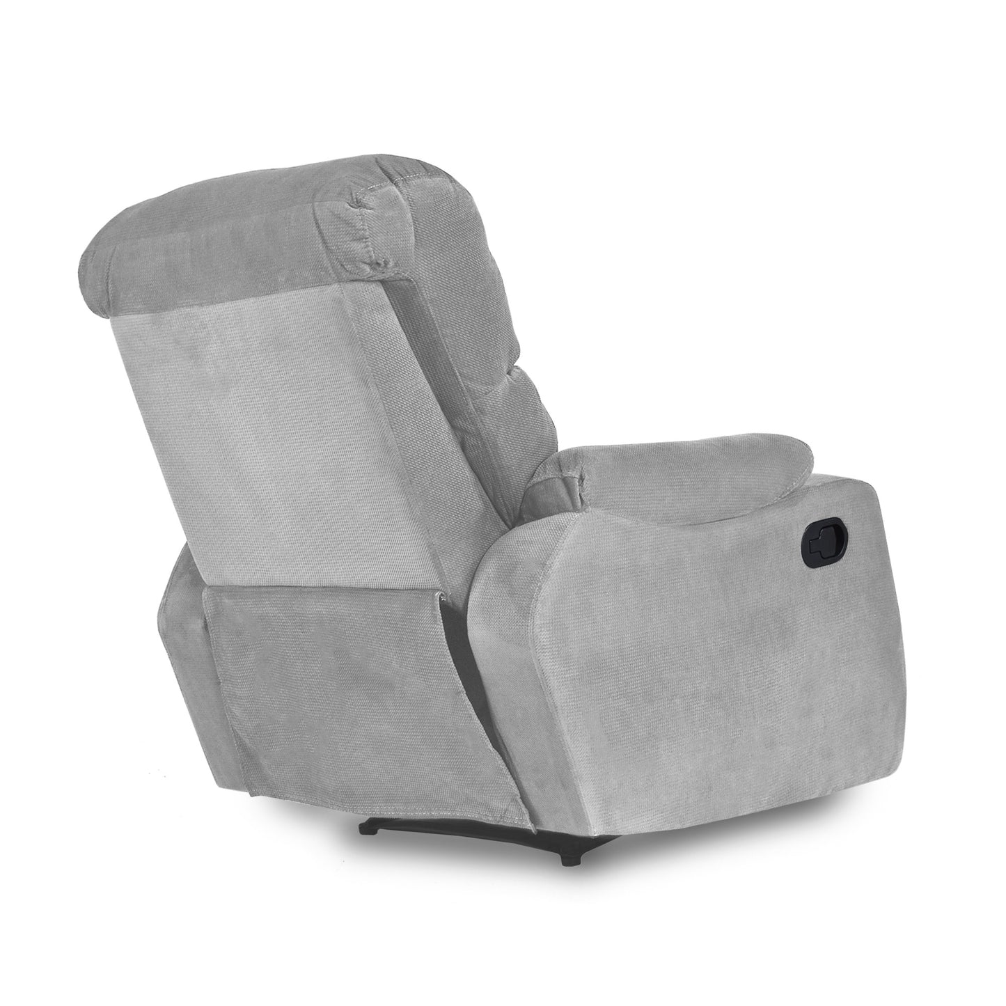 SILLA RECLINABLE VELARA 1 PUESTO ESTATICA MASAJE MICROFIBRA PLATA