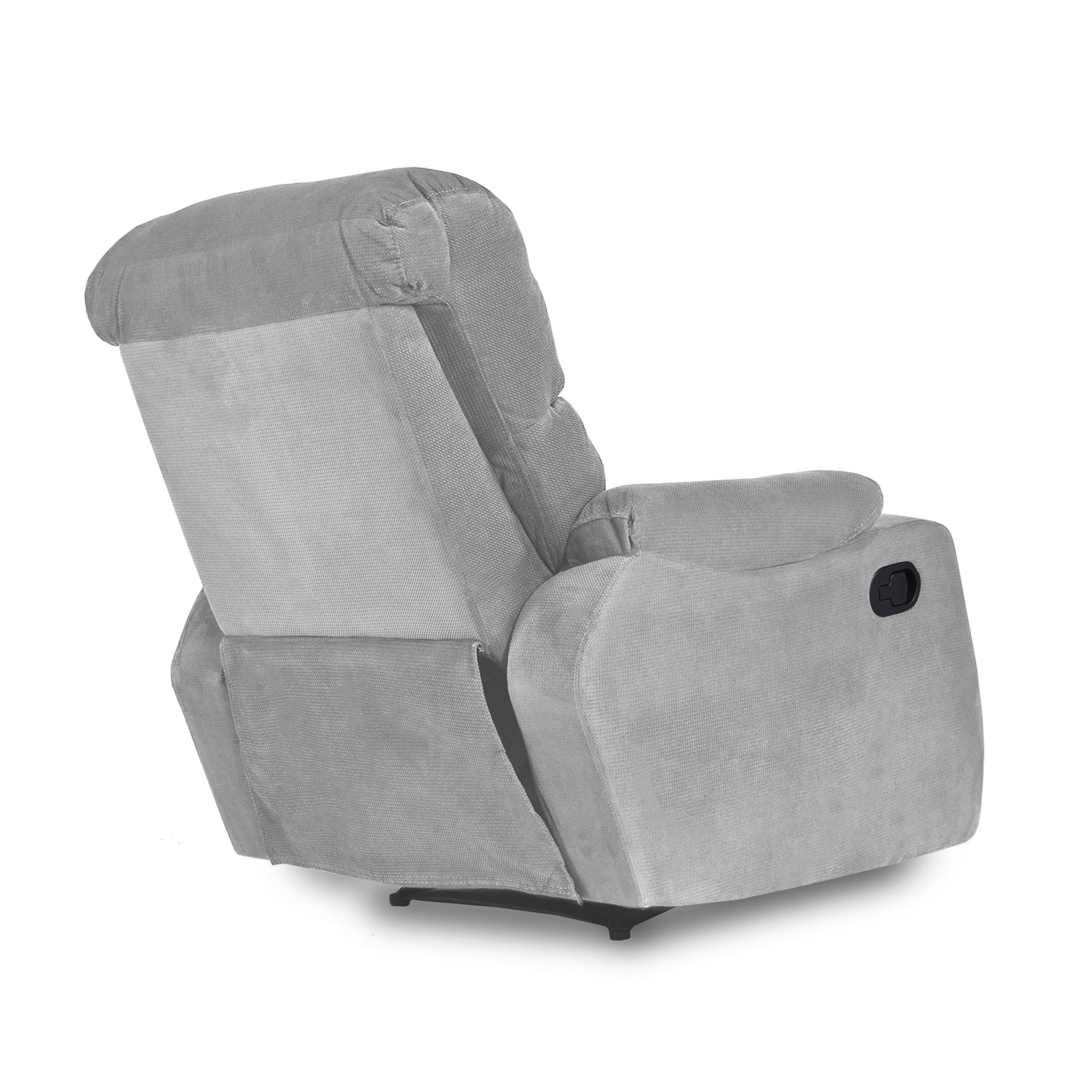 Silla reclinable velara 1 puesto estatica masaje microfibra plata