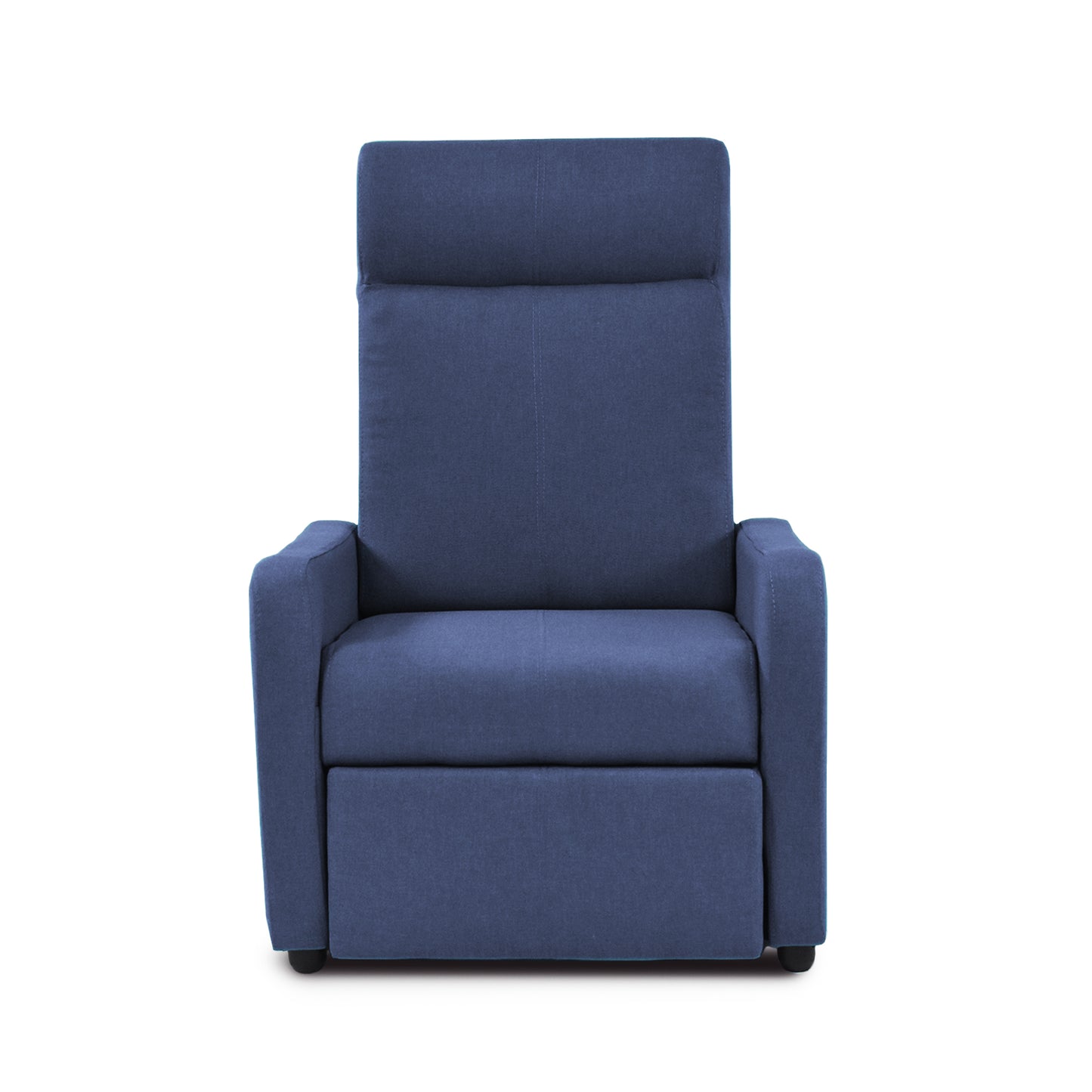 SILLA RECLINABLE PRAXIS MICROFIBRA AZUL