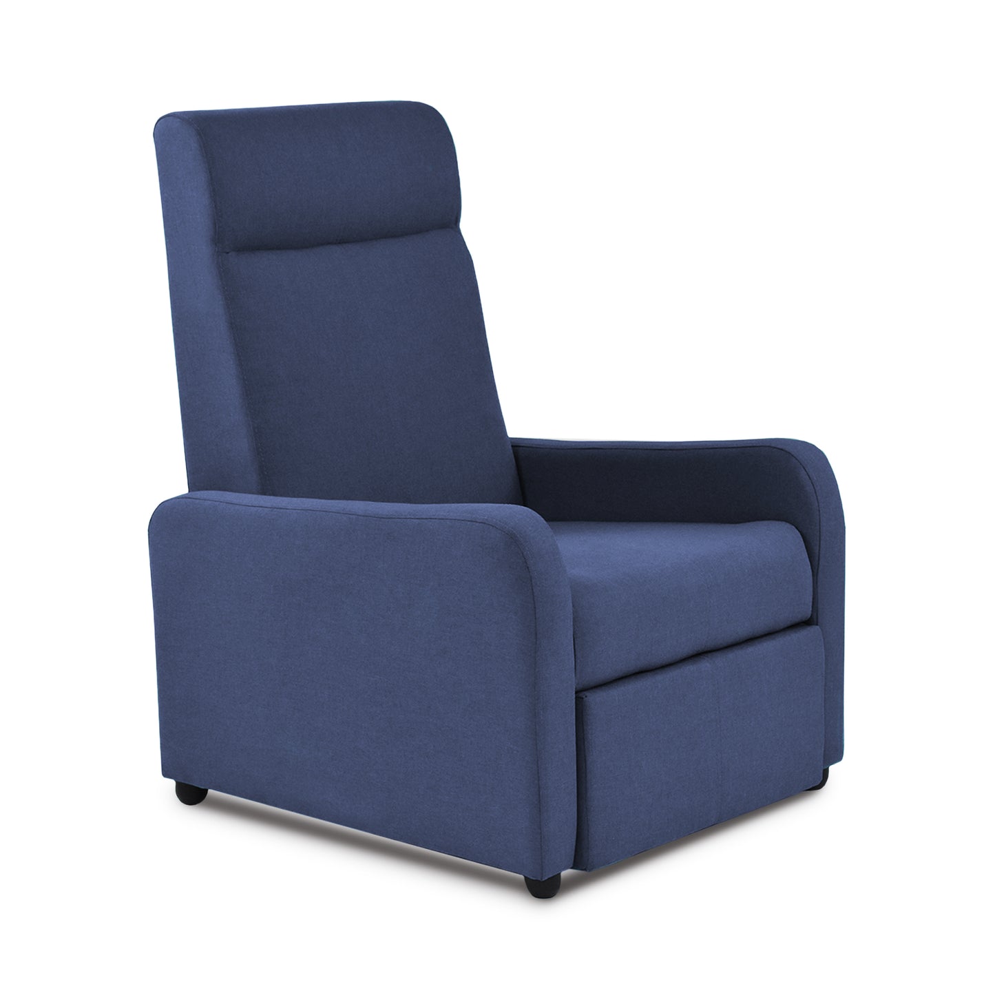 SILLA RECLINABLE PRAXIS MICROFIBRA AZUL