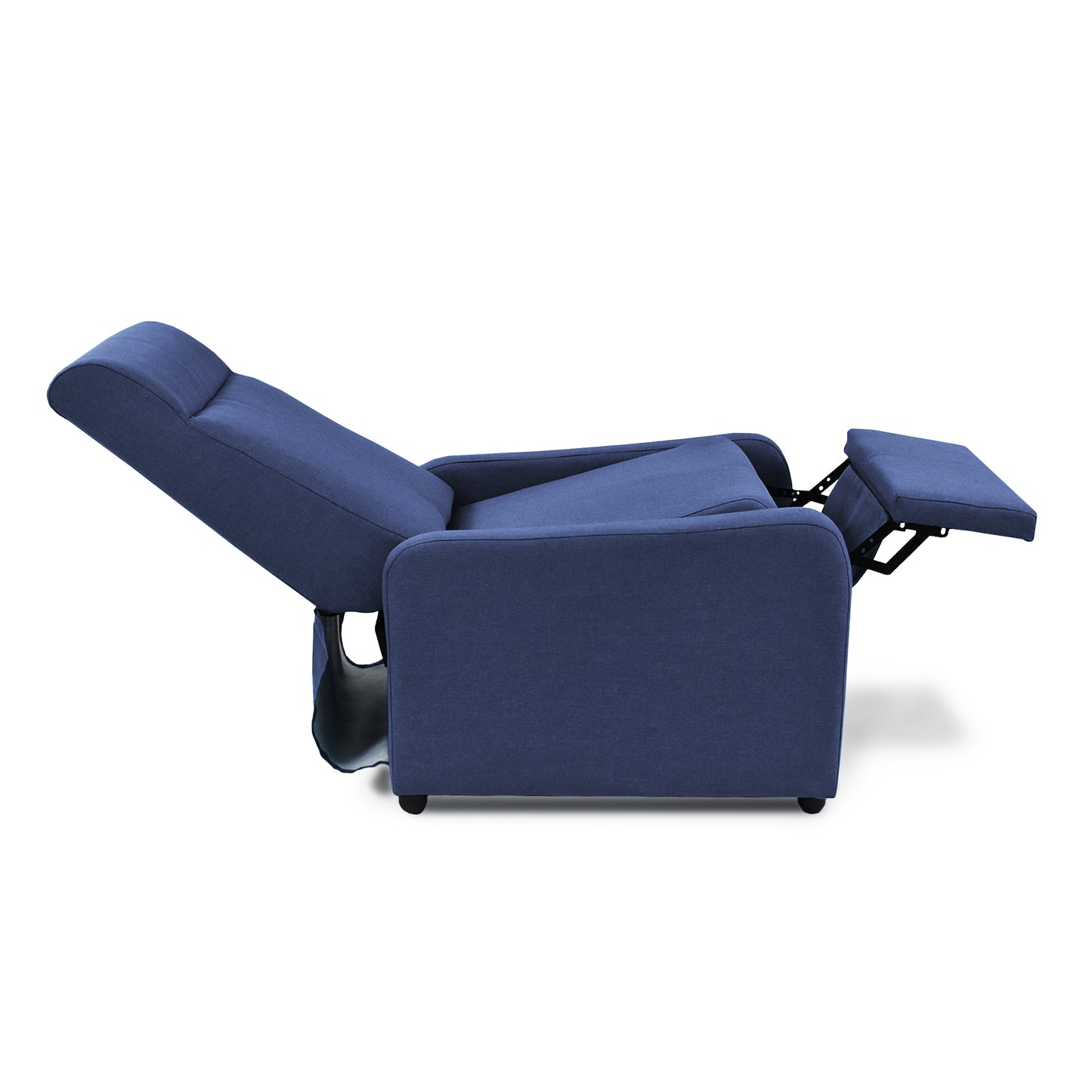 SILLA RECLINABLE PRAXIS MICROFIBRA AZUL