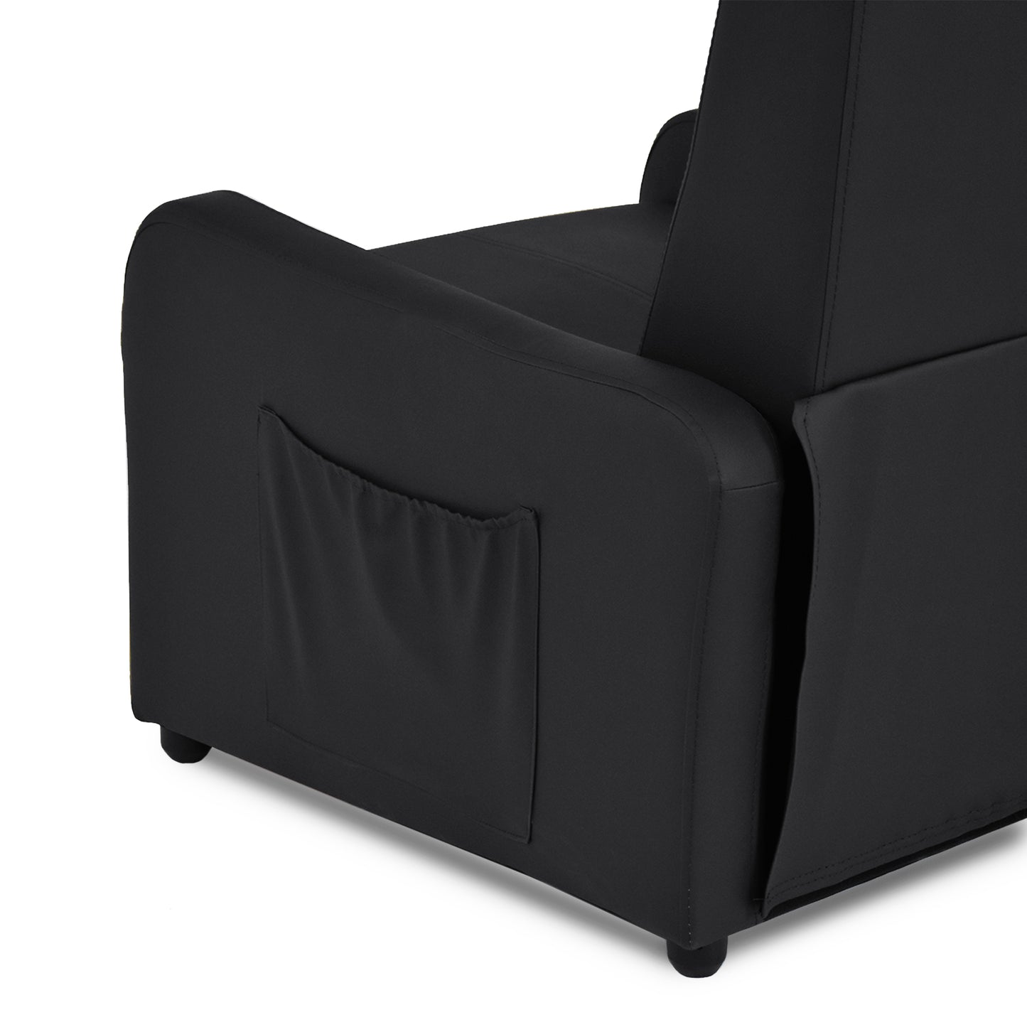 SILLA RECLINABLE PRAXIS SINTETICO NEGRO