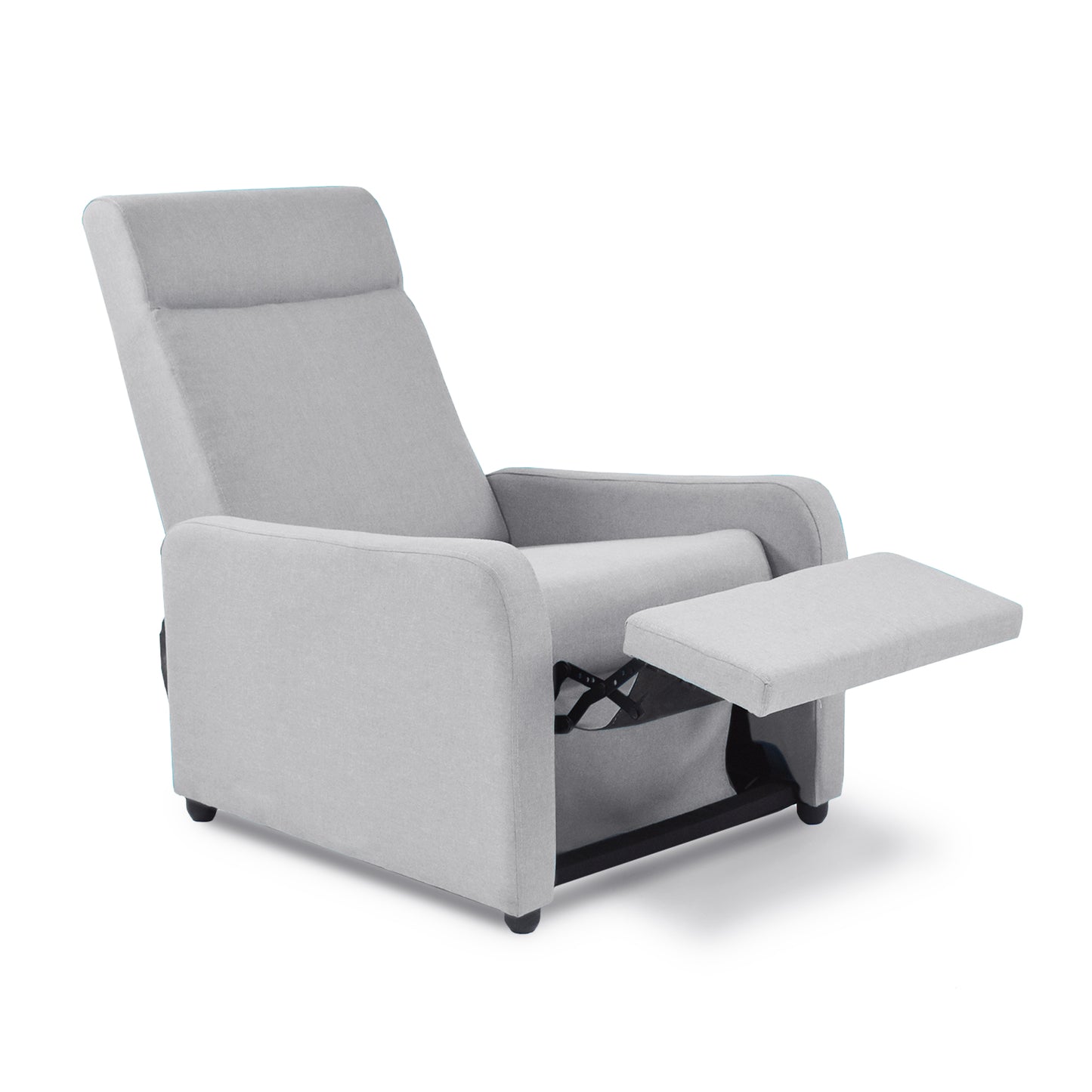 SILLA RECLINABLE PRAXIS MICROFIBRA PLATA