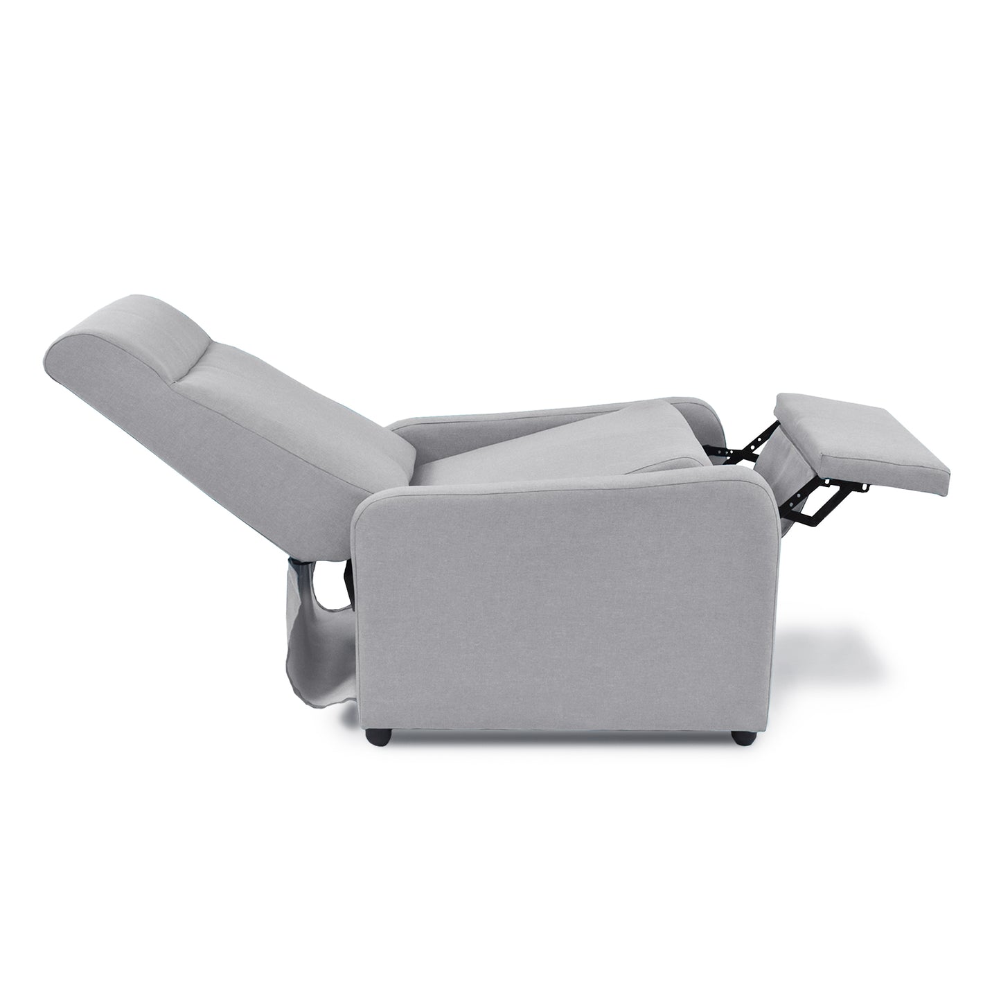 SILLA RECLINABLE PRAXIS MICROFIBRA PLATA