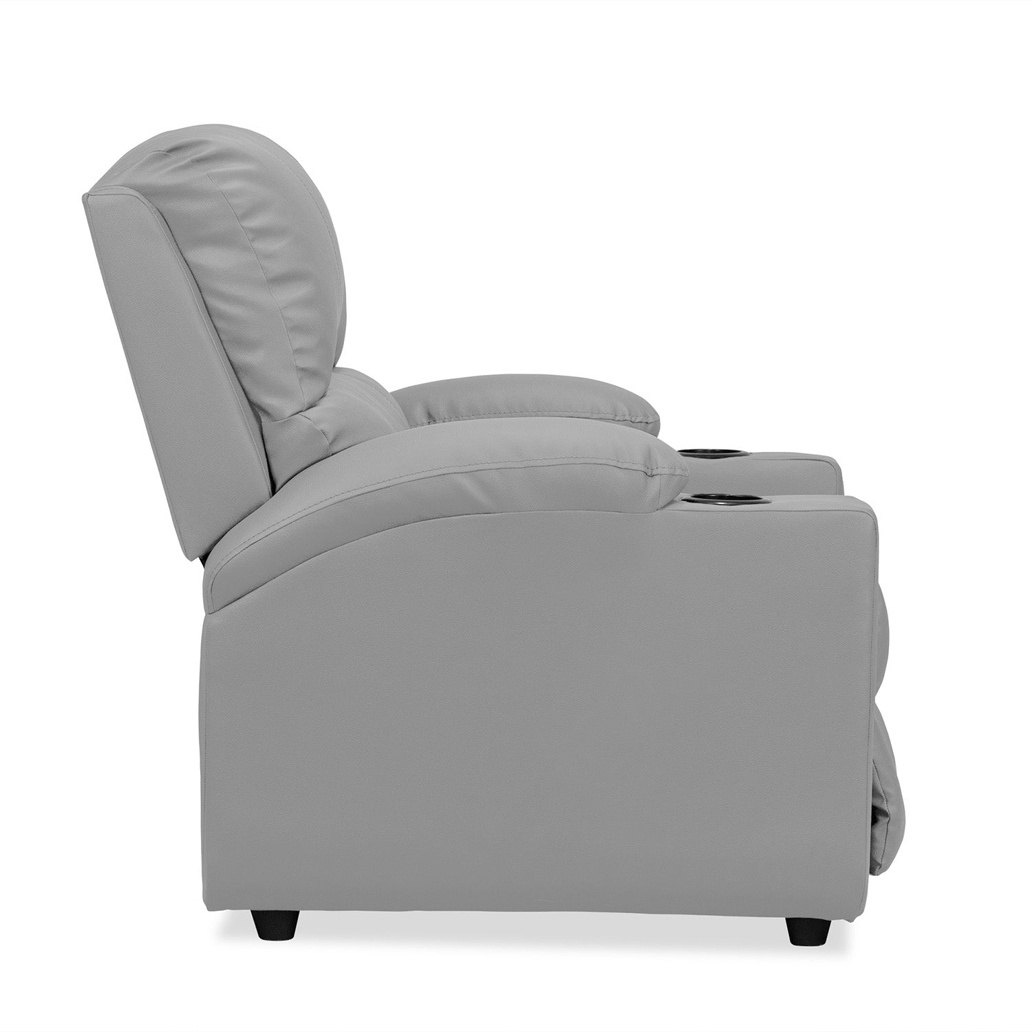 Silla reclinable alan 1 puesto cuero sint gris