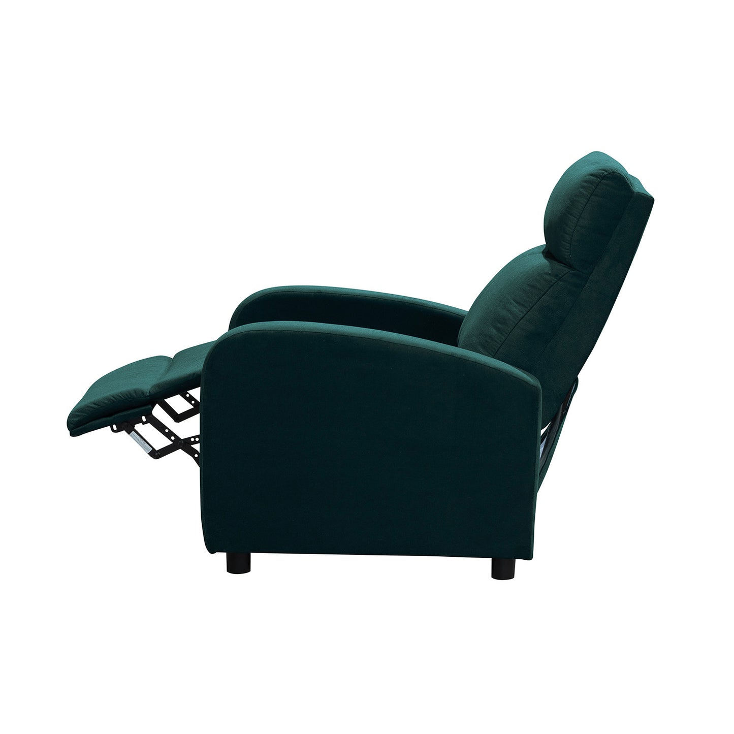 SILLA RECLINABLE DALY ESTATICA MICROFIBRA ESMERALDA