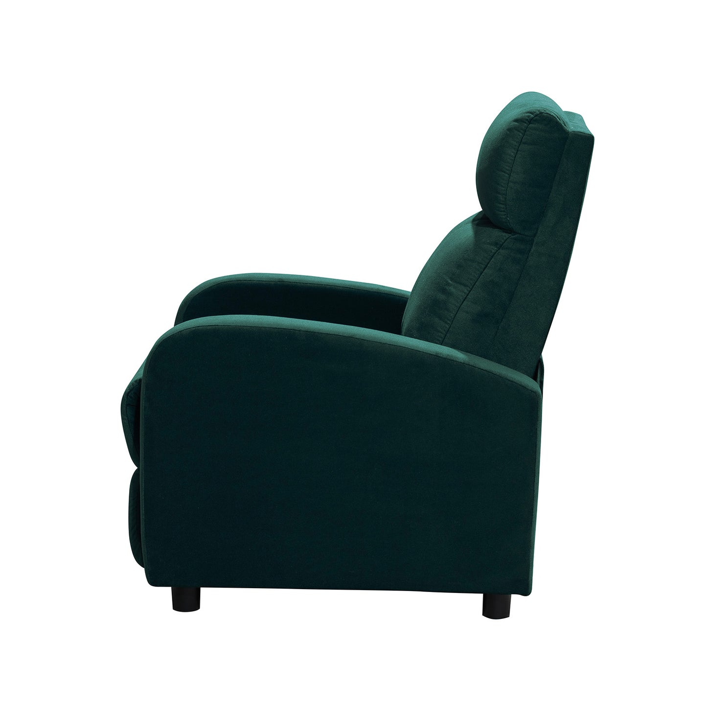 SILLA RECLINABLE DALY ESTATICA MICROFIBRA ESMERALDA