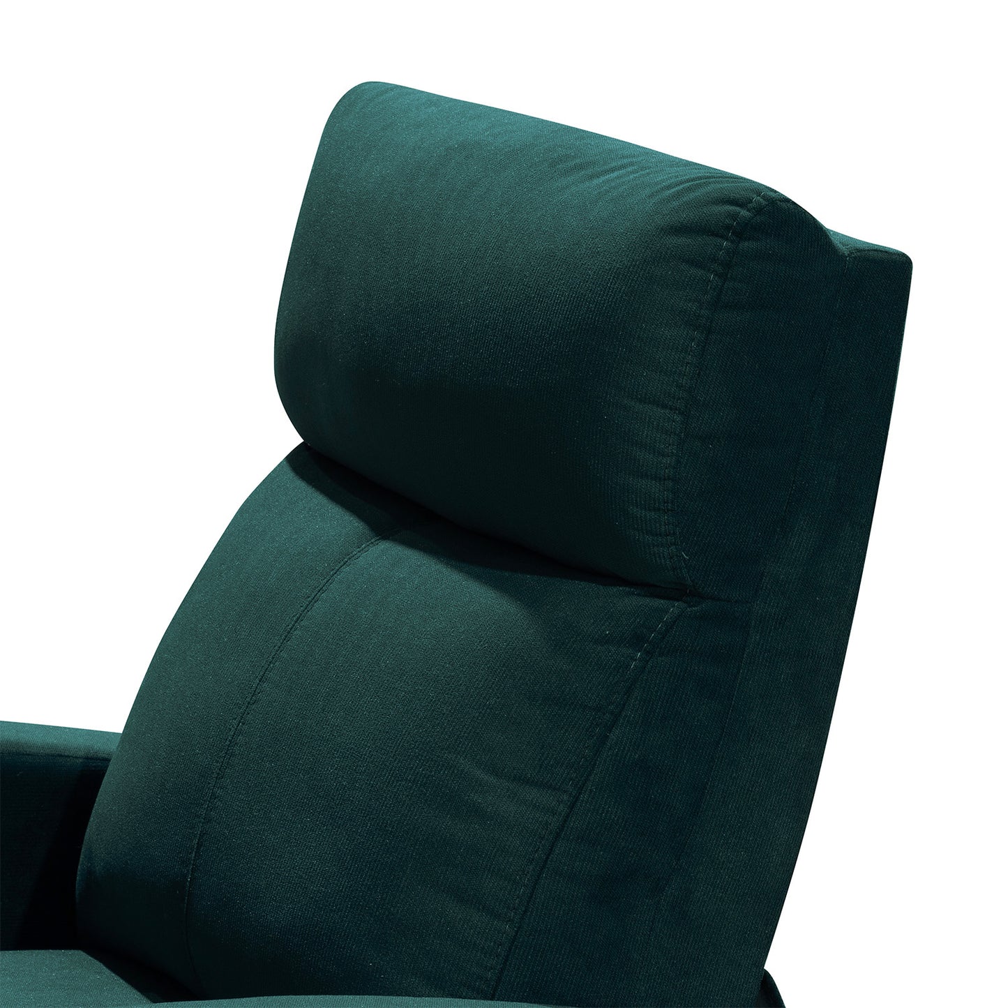SILLA RECLINABLE DALY ESTATICA MICROFIBRA ESMERALDA