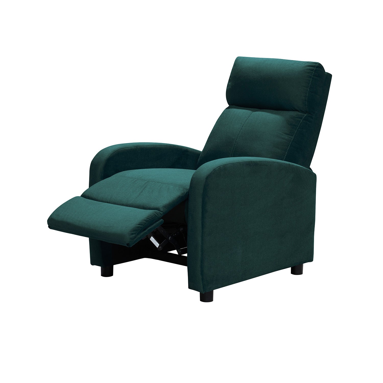 Silla reclinable daly estatica microfibra esmeralda