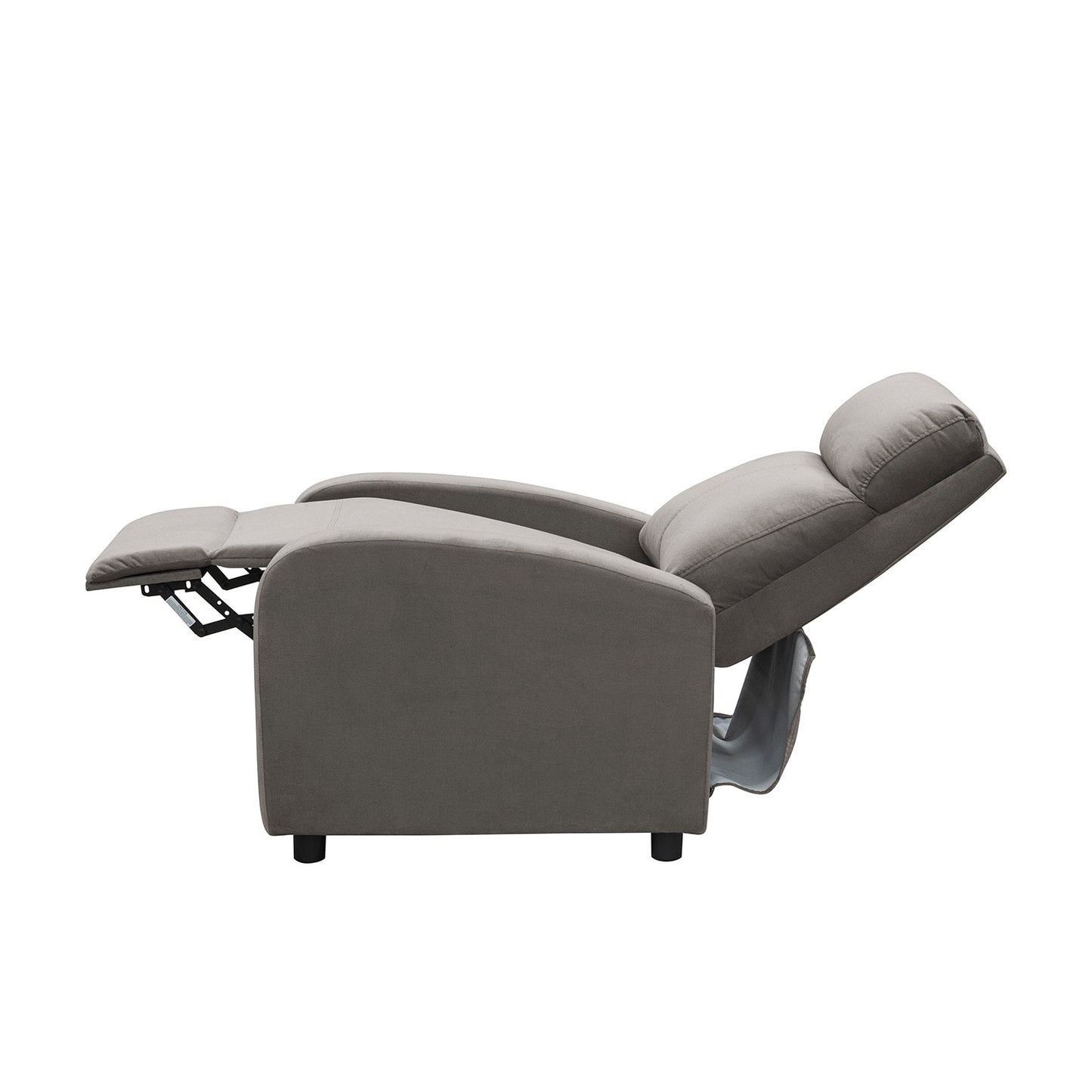 SILLA RECLINABLE DALY ESTATICA MICROFIBRA TAUPE