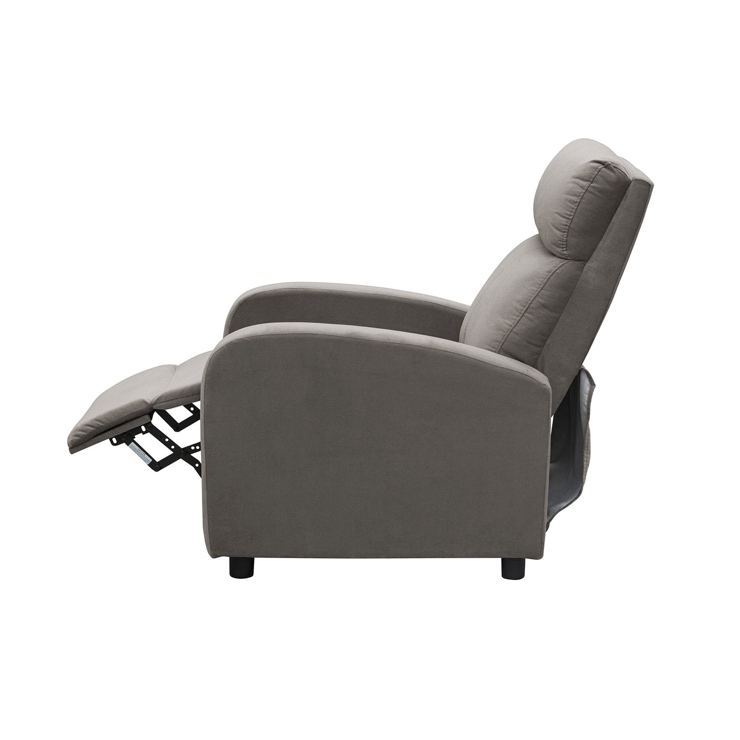 SILLA RECLINABLE DALY ESTATICA MICROFIBRA TAUPE