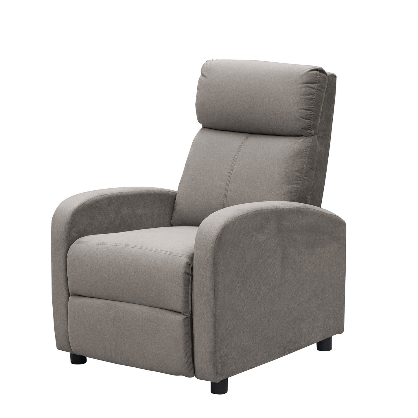 SILLA RECLINABLE DALY ESTATICA MICROFIBRA TAUPE