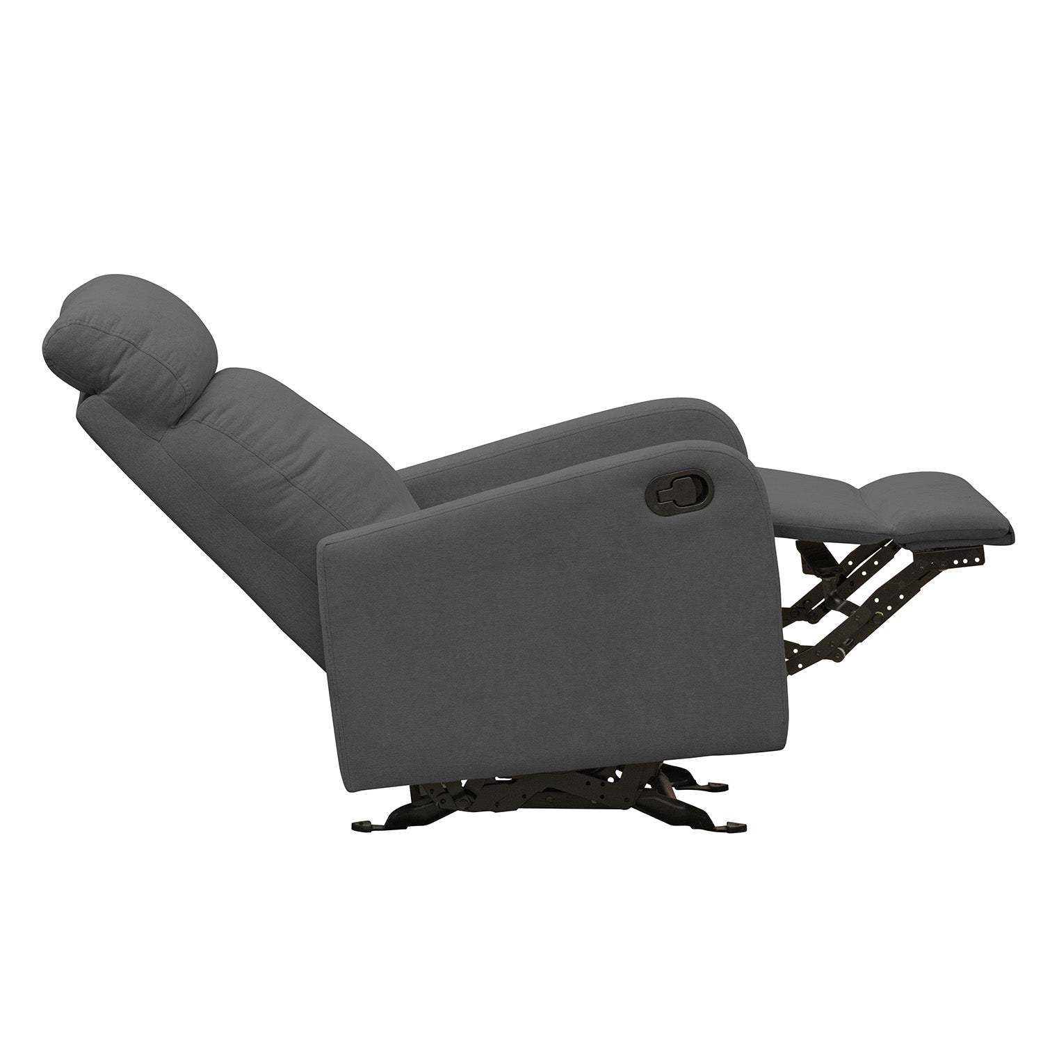 Silla reclinable estática Norman microfibra gris plomo