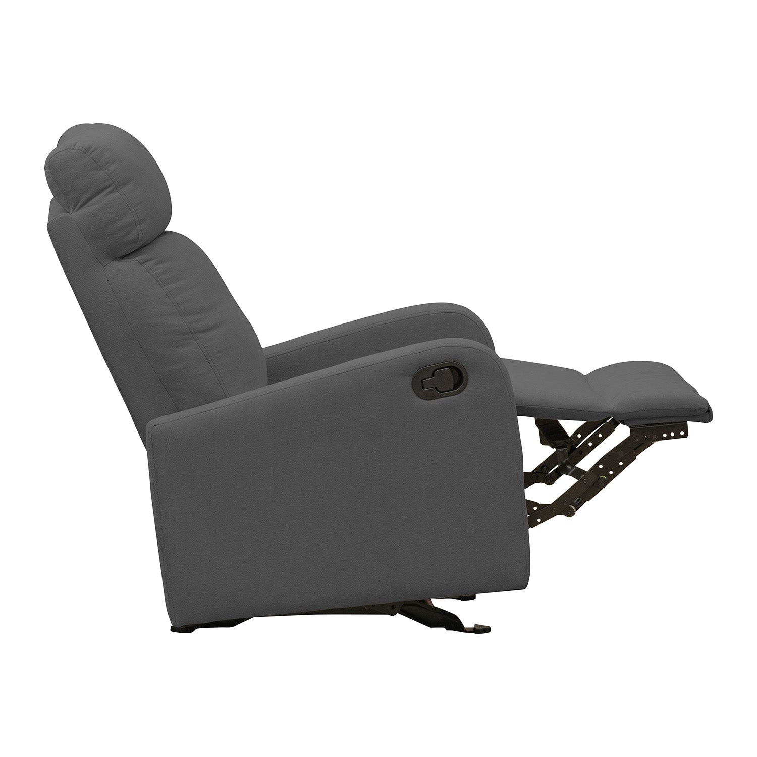 Silla reclinable estática Norman microfibra gris plomo