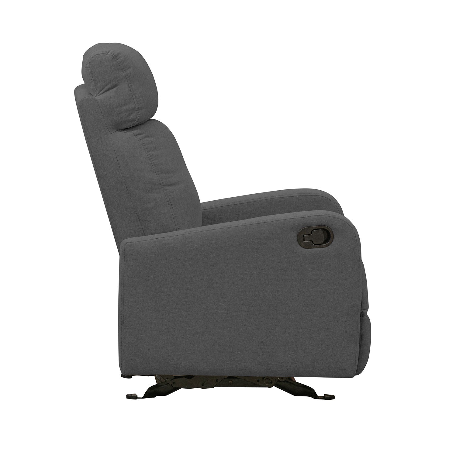Silla reclinable estática Norman microfibra gris plomo