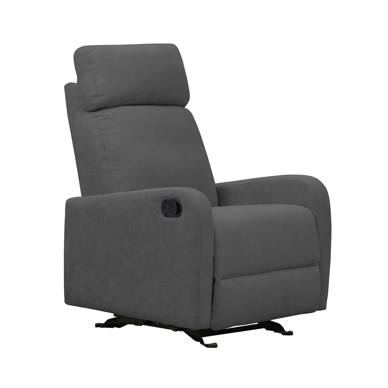 Silla reclinable estática Norman microfibra gris plomo