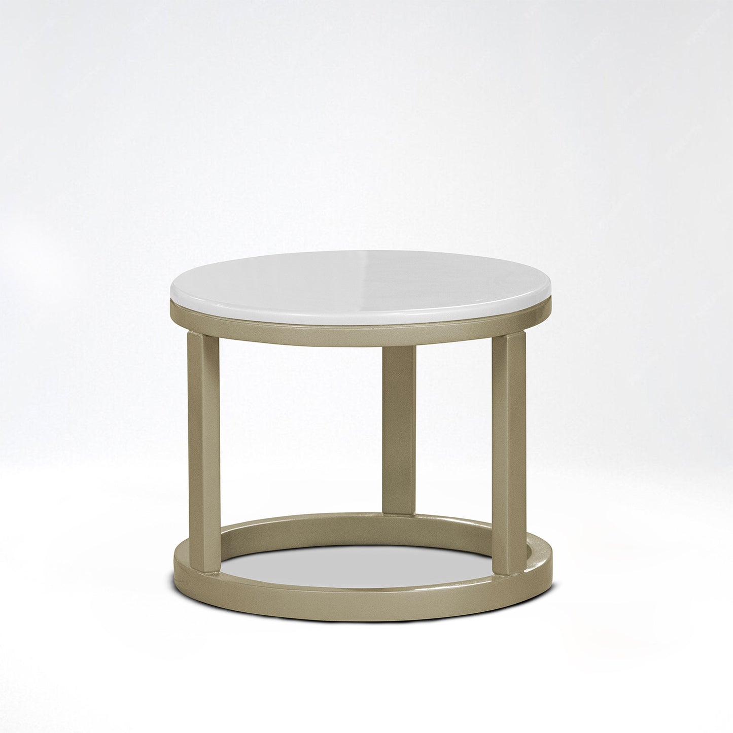 SET X2 MESA AUXILIAR NOVA GRANDE-PEQ BLANCO PERLA CHAMPAN