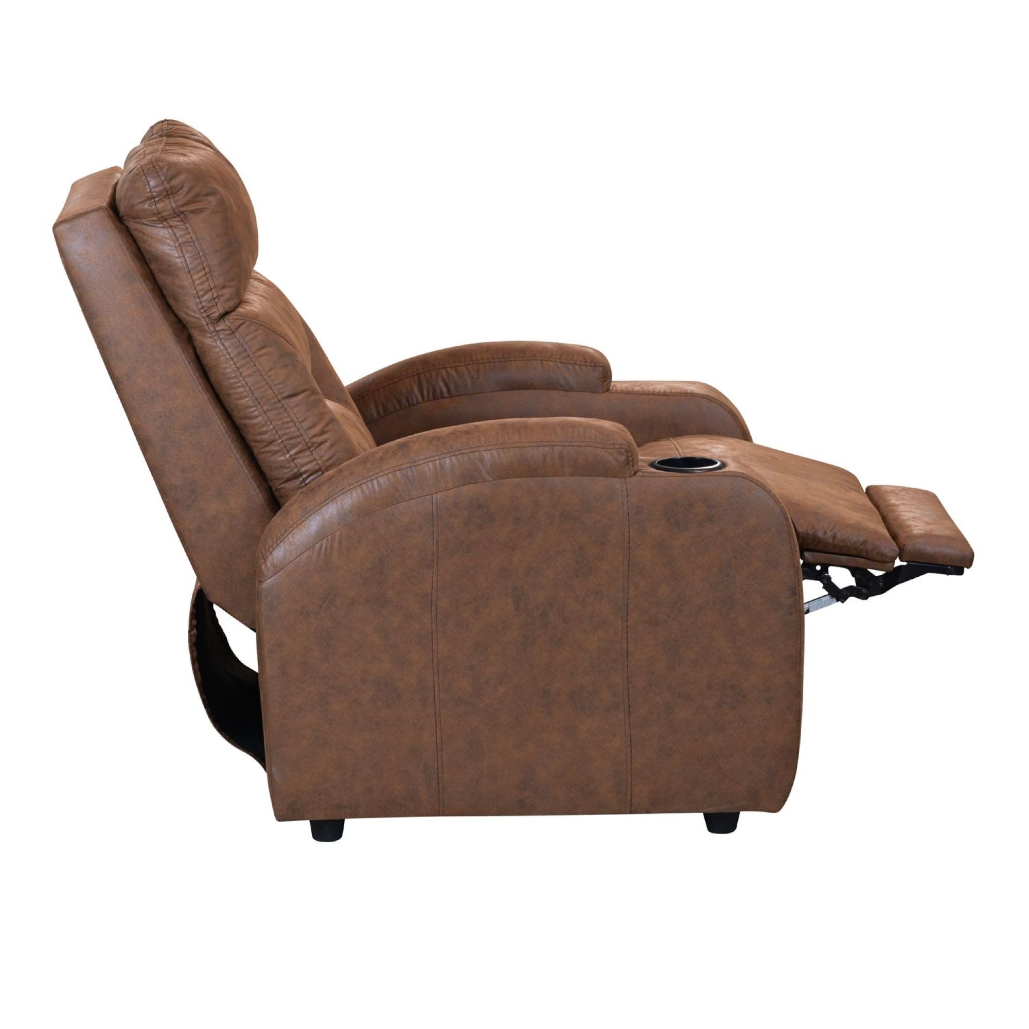 Silla reclinable logan 1 puesto estatico tipo sintetico moca