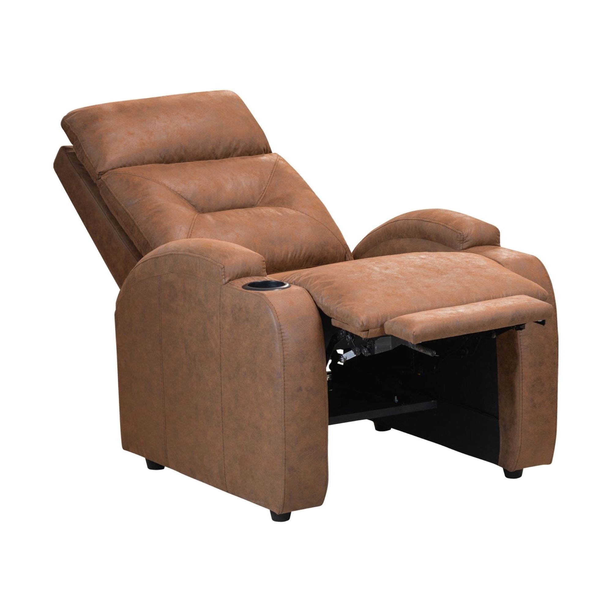 Silla reclinable logan 1 puesto estatico tipo sintetico moca