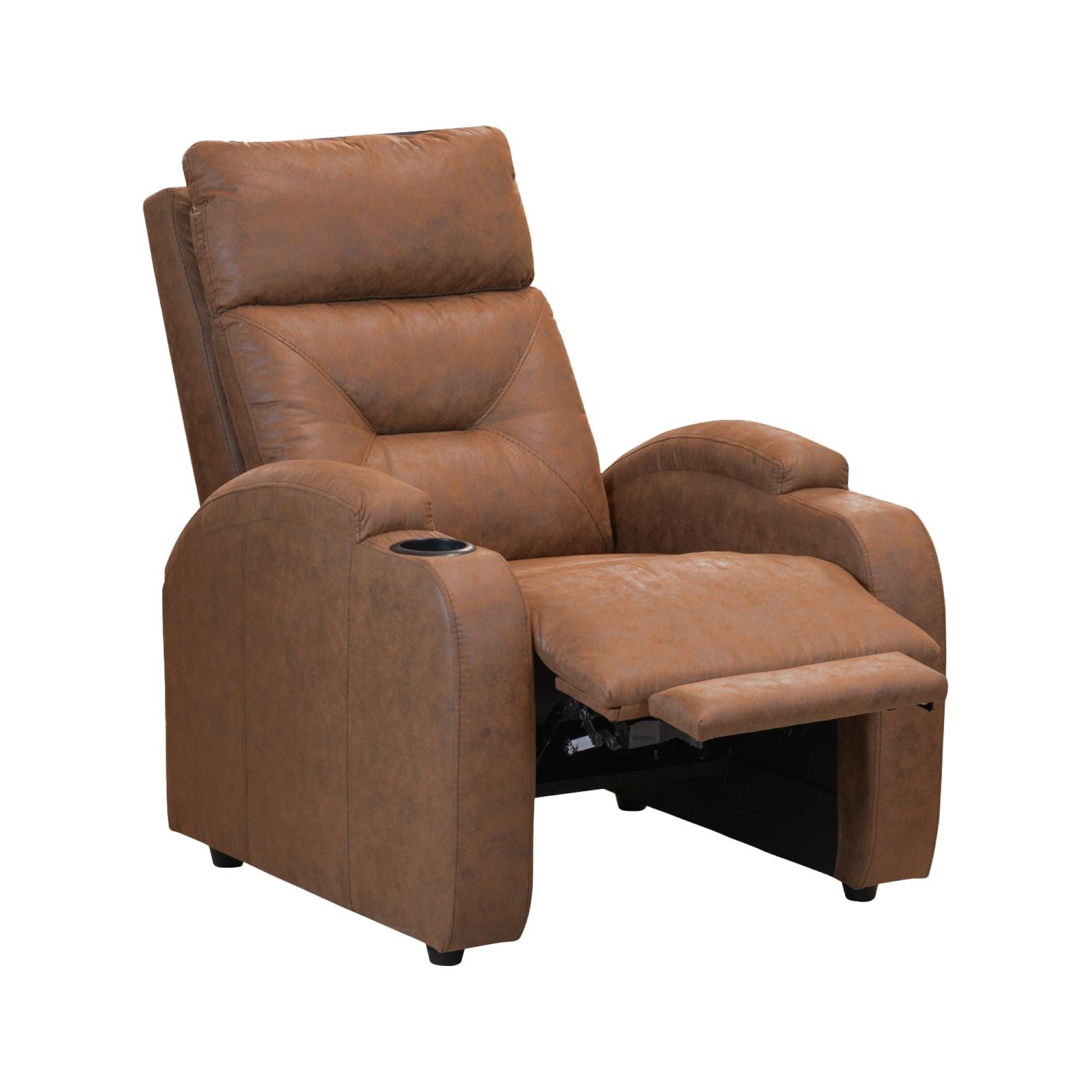 Silla reclinable logan 1 puesto estatico tipo sintetico moca
