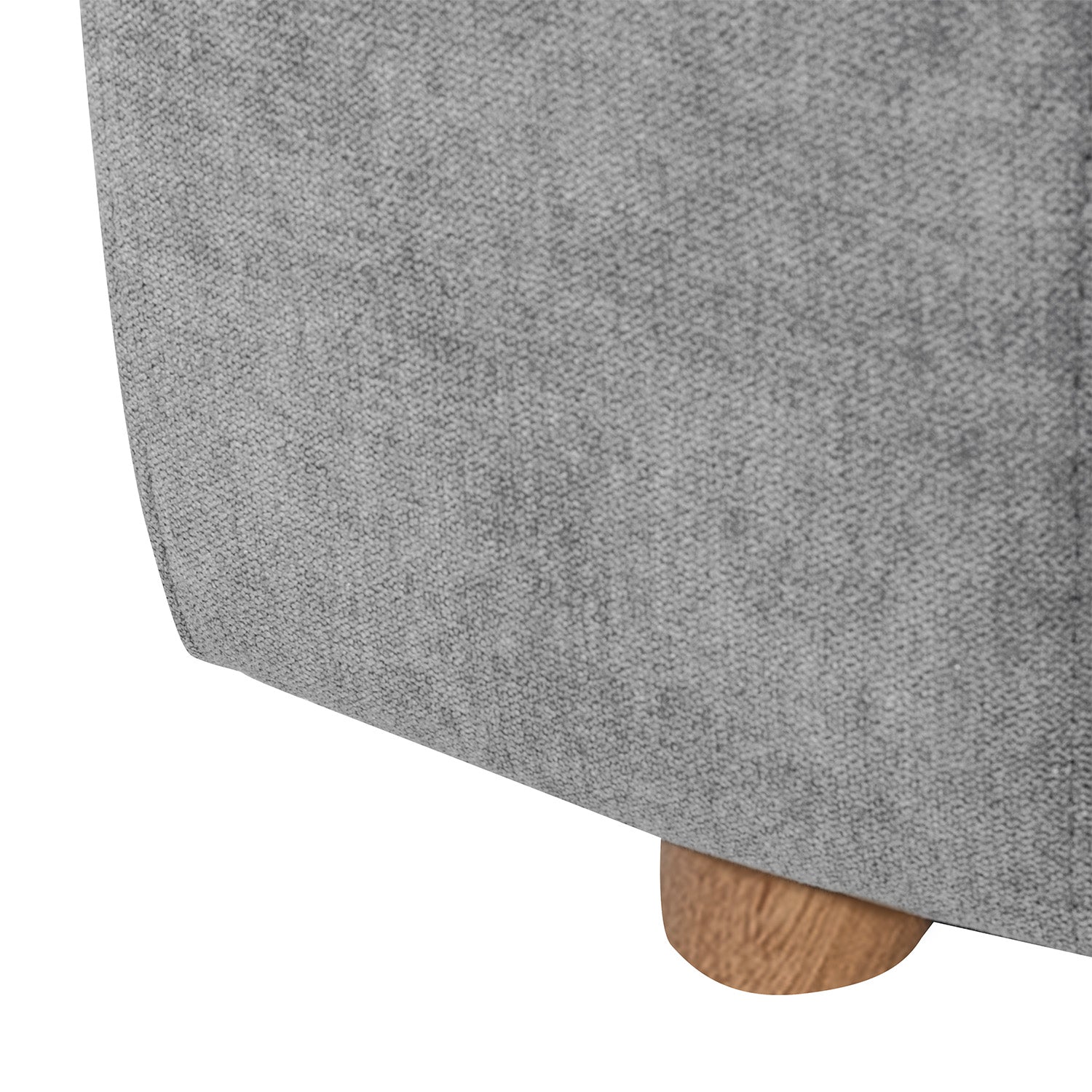 Sofá Nauty 2.5 microfibra gris claro