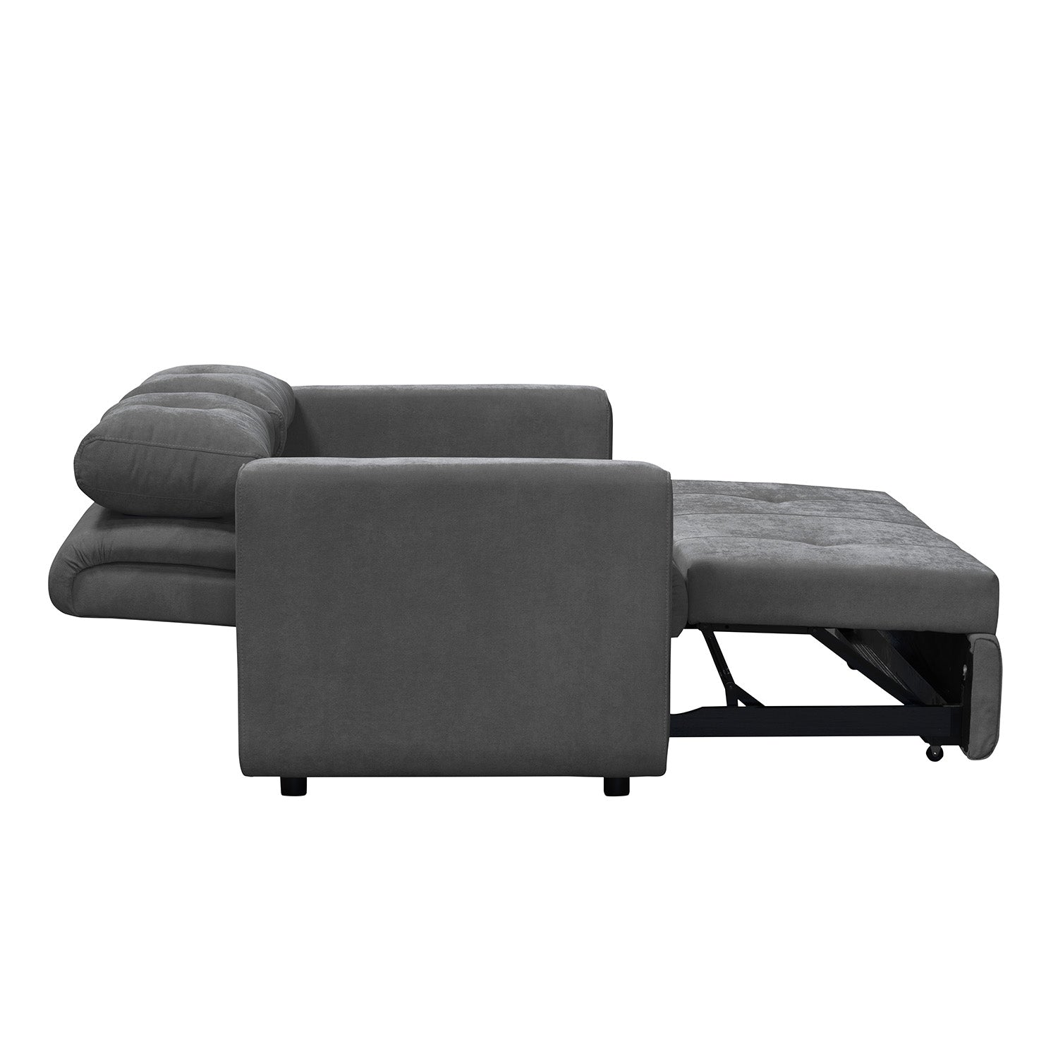 Sofa cama bourbon 1.40 microfibra Gris Plomo