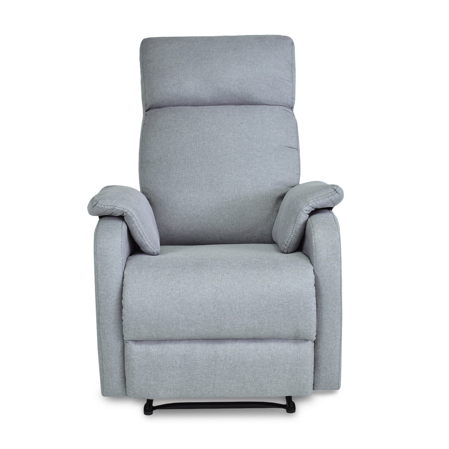 SILLA RECLINABLE VELVET 1 PUESTO MICROFIBRA GRIS CLARO