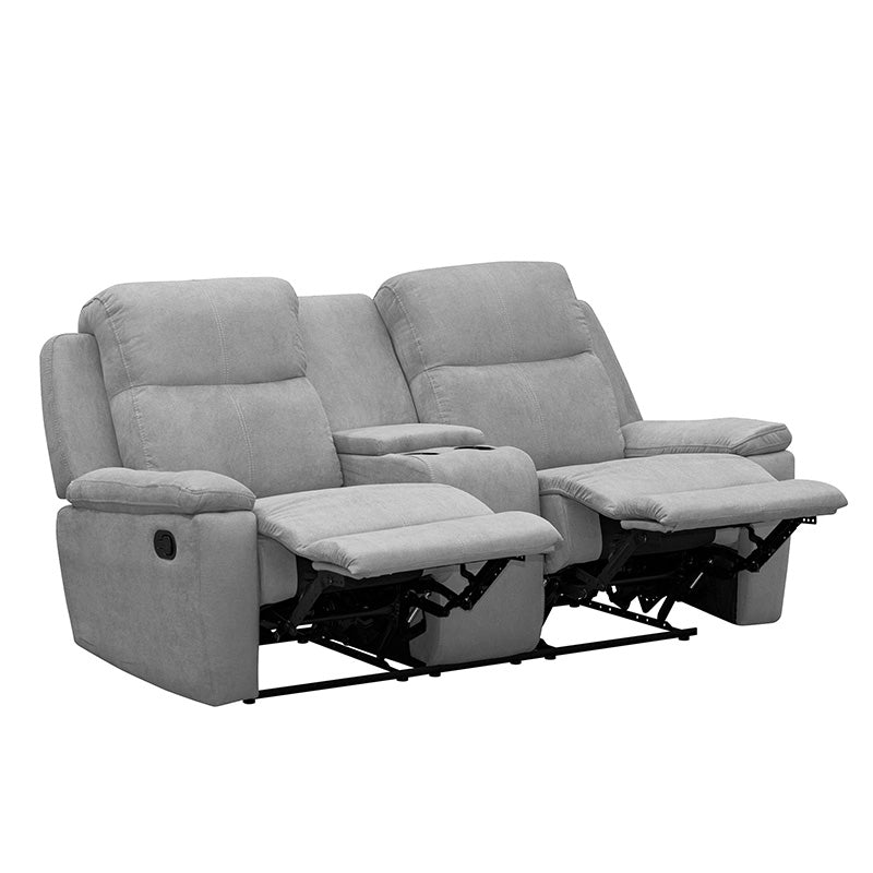 SOFA RECLINABLE CON CONSOLA MARSELLA 2 PUESTOS