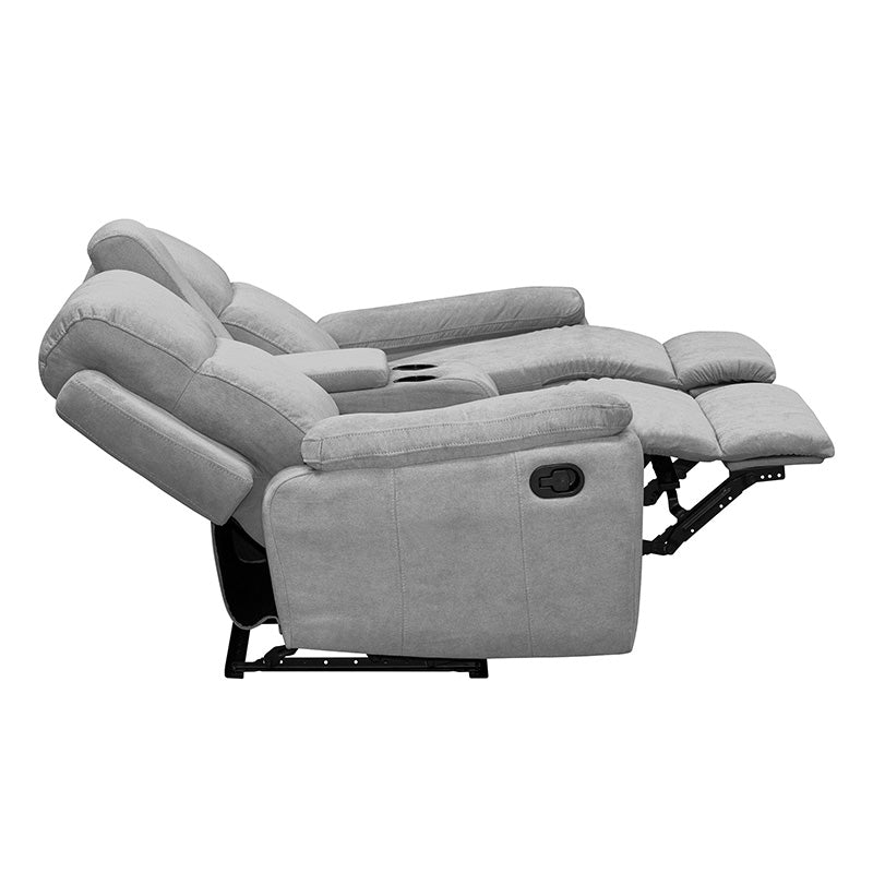 SOFA RECLINABLE CON CONSOLA MARSELLA 2 PUESTOS