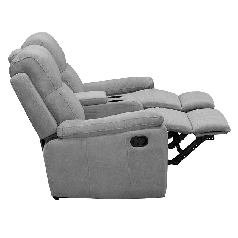 SOFA RECLINABLE CON CONSOLA MARSELLA 2 PUESTOS