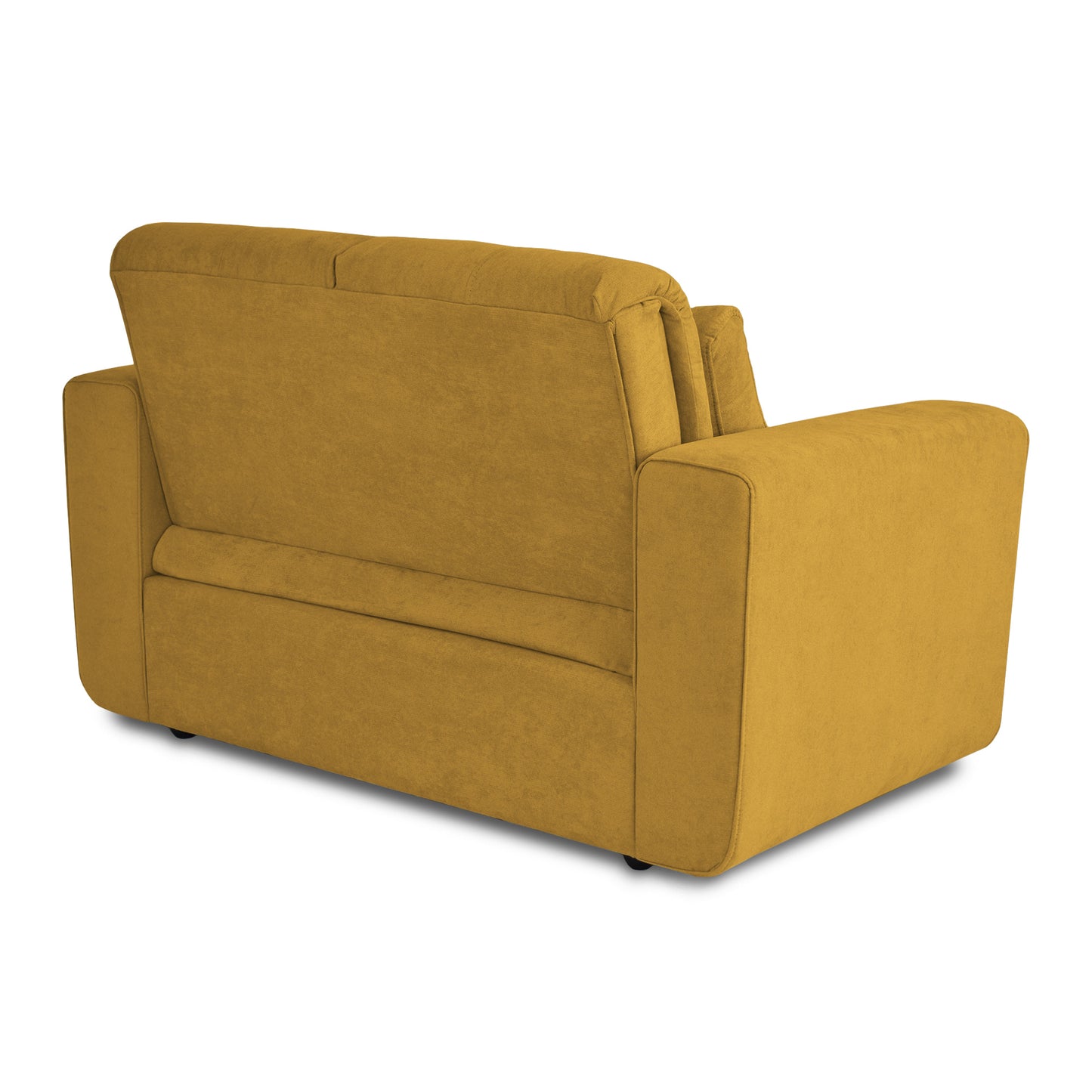 SOFA CAMA BOURBON 1.10 MICROFIBRA MOSTAZA