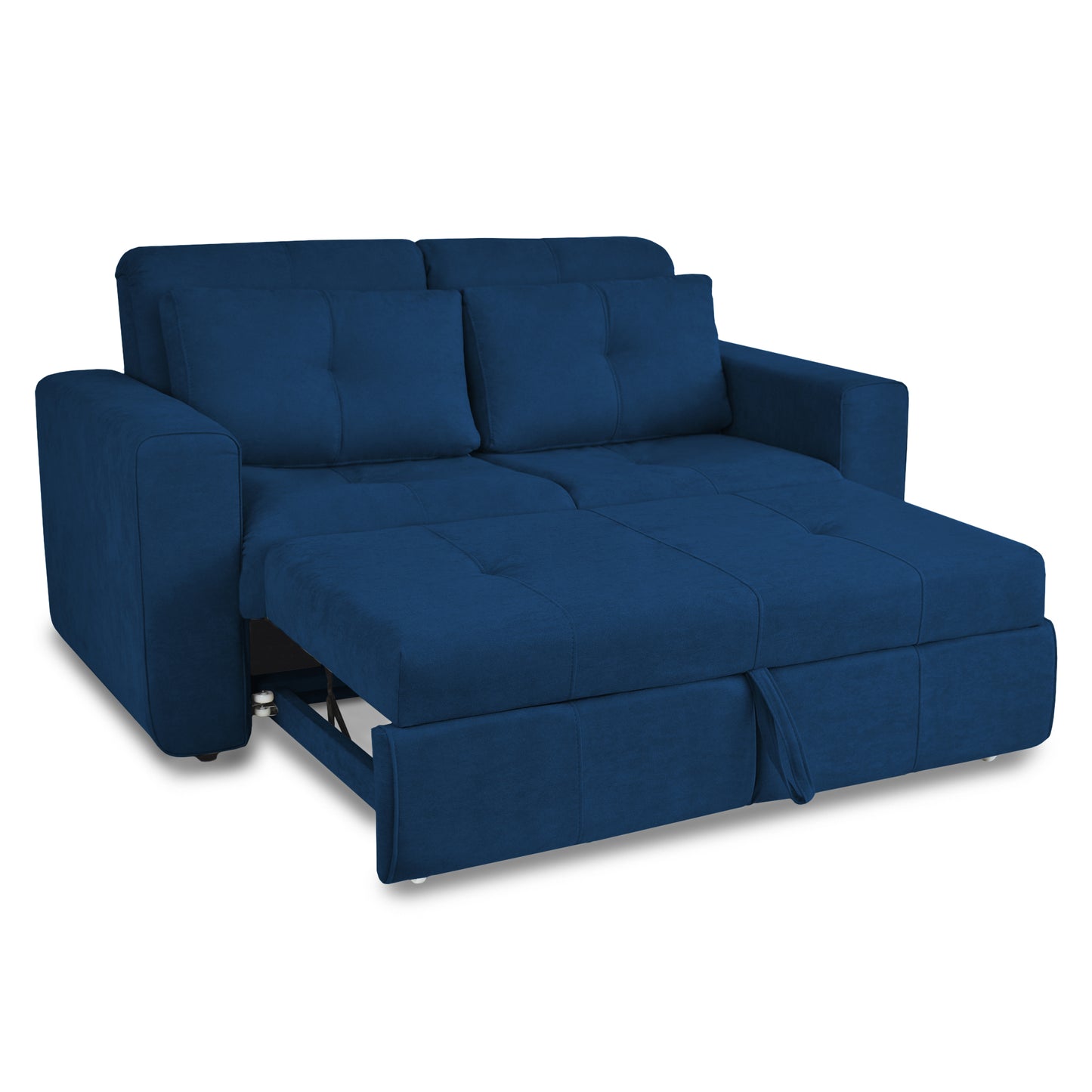 SOFA CAMA BOURBON 1.40 MICROFIBRA AZUL
