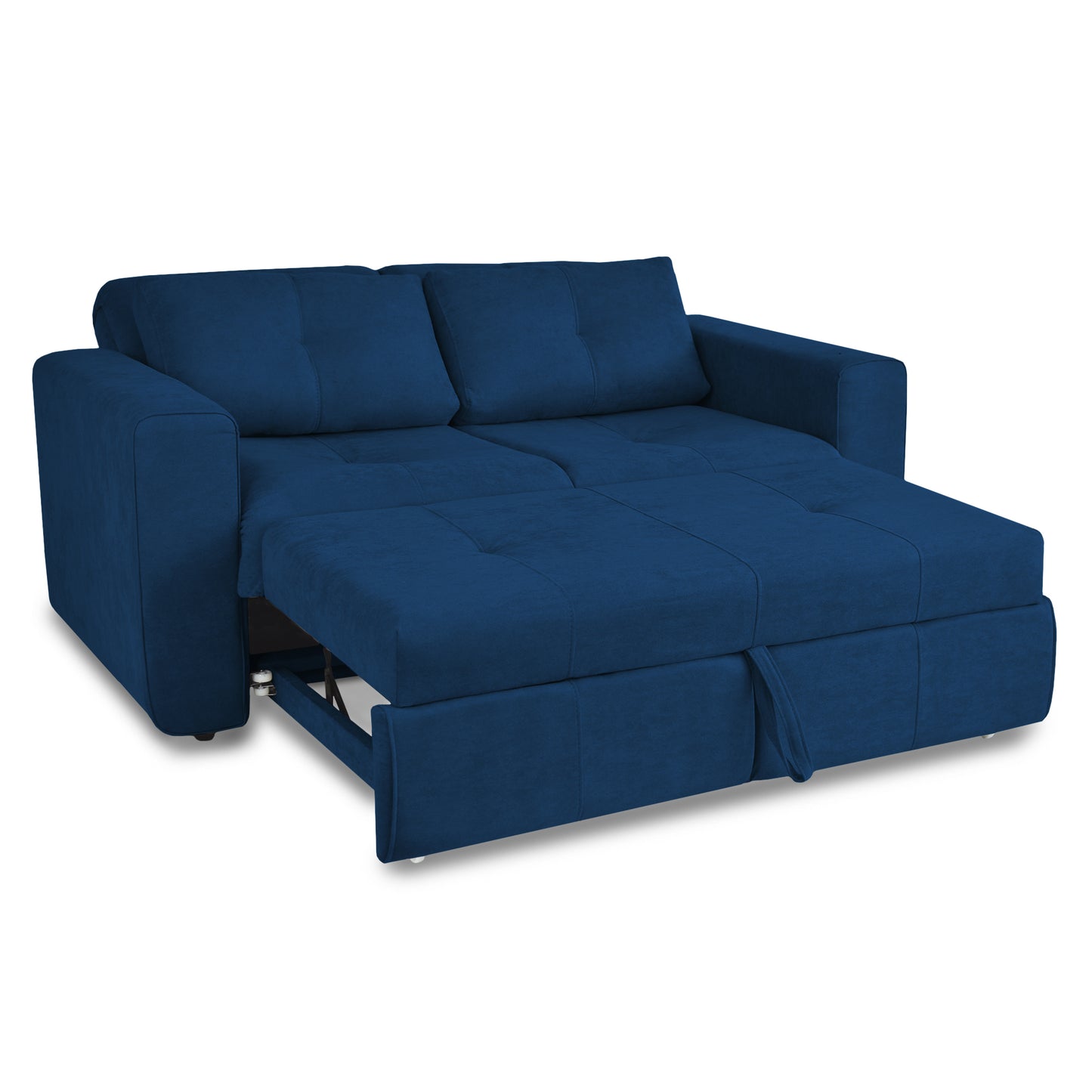 SOFA CAMA BOURBON 1.40 MICROFIBRA AZUL
