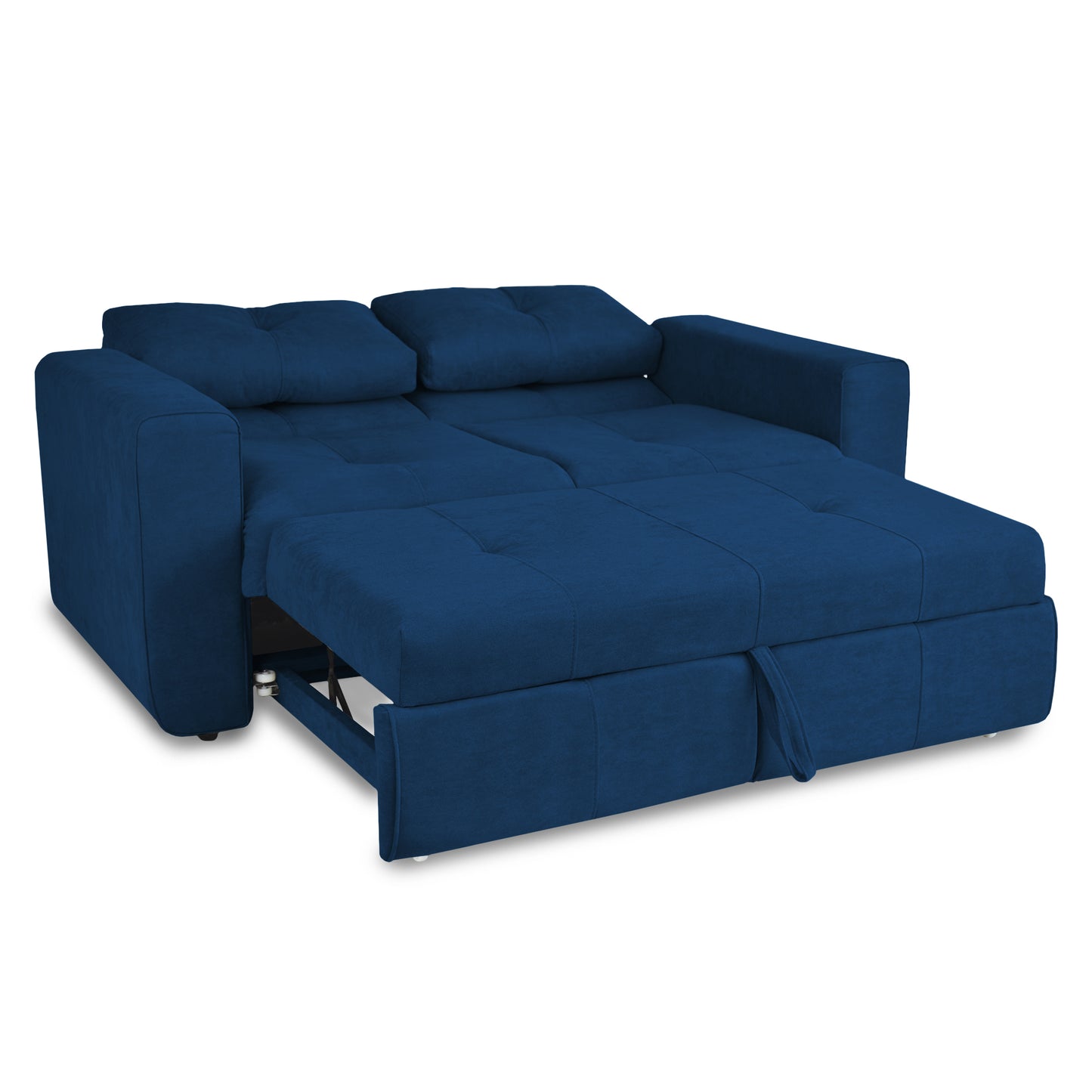 SOFA CAMA BOURBON 1.40 MICROFIBRA AZUL