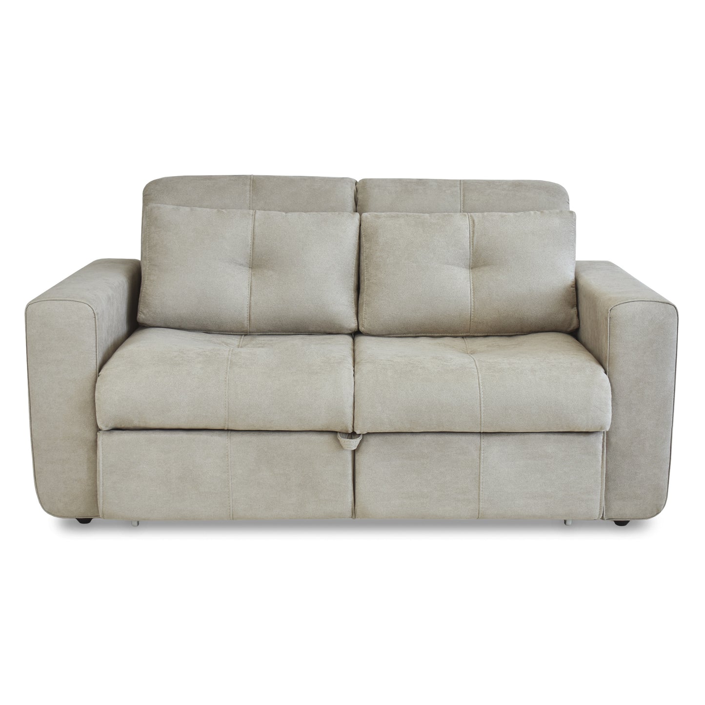 SOFA CAMA BOURBON 1.40 MICROFIBRA CAMEL