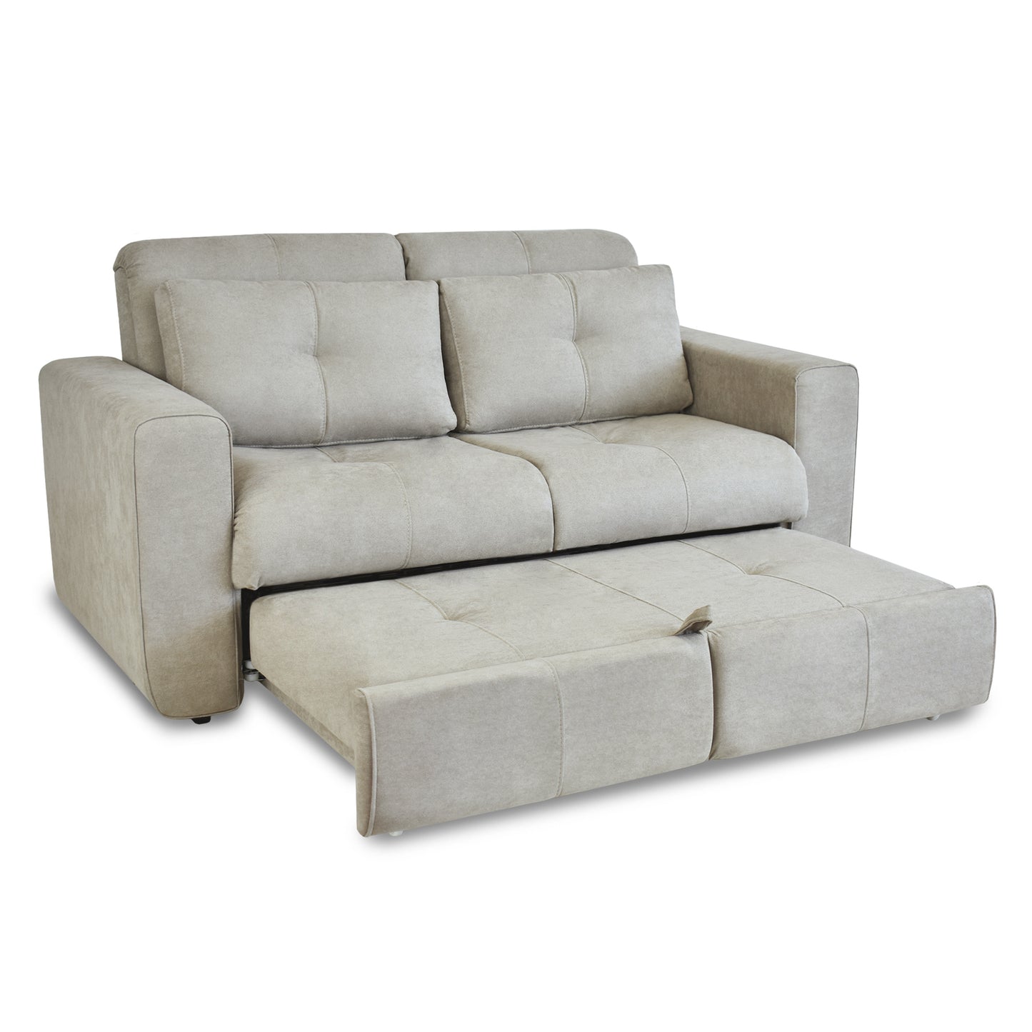 SOFA CAMA BOURBON 1.40 MICROFIBRA CAMEL