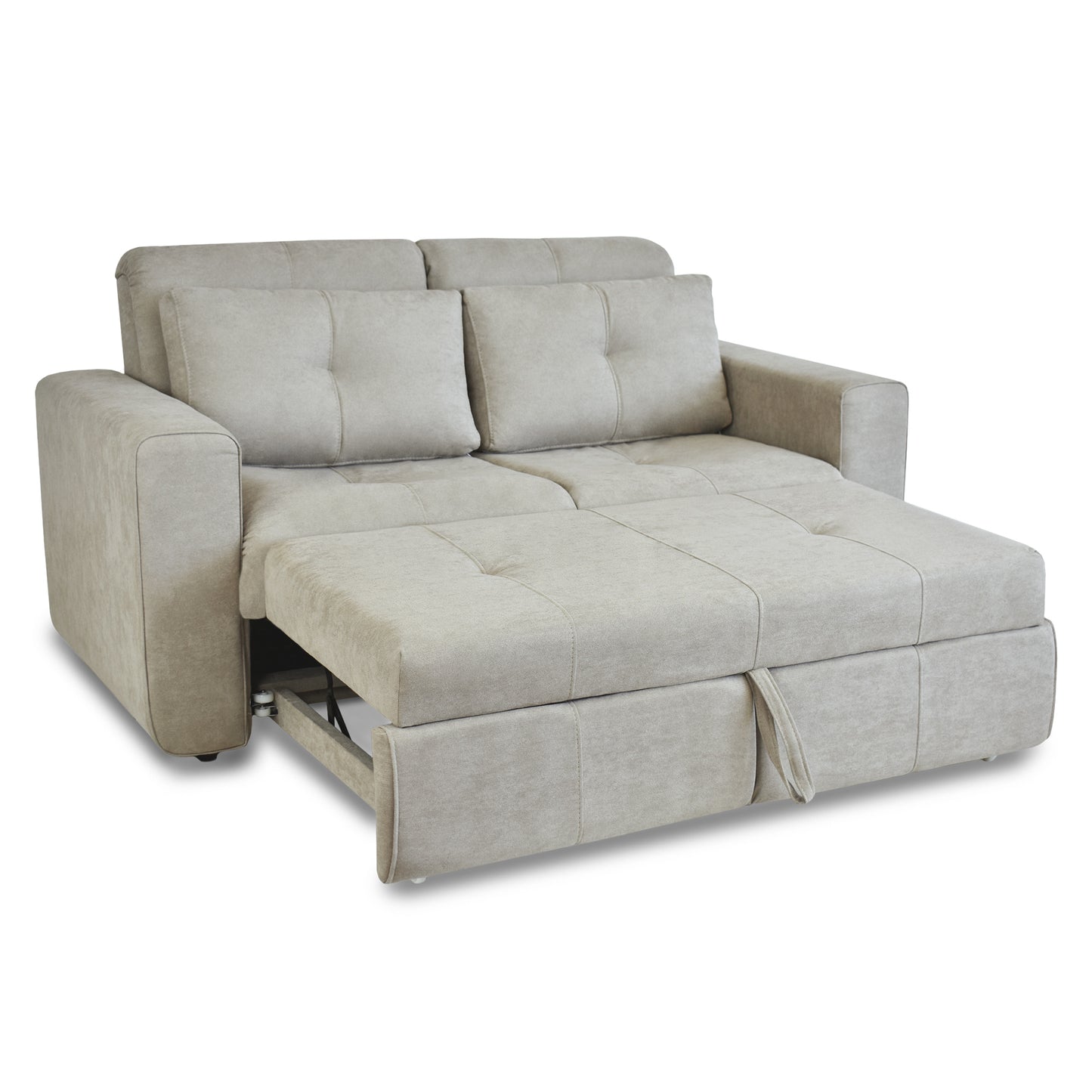 SOFA CAMA BOURBON 1.40 MICROFIBRA CAMEL