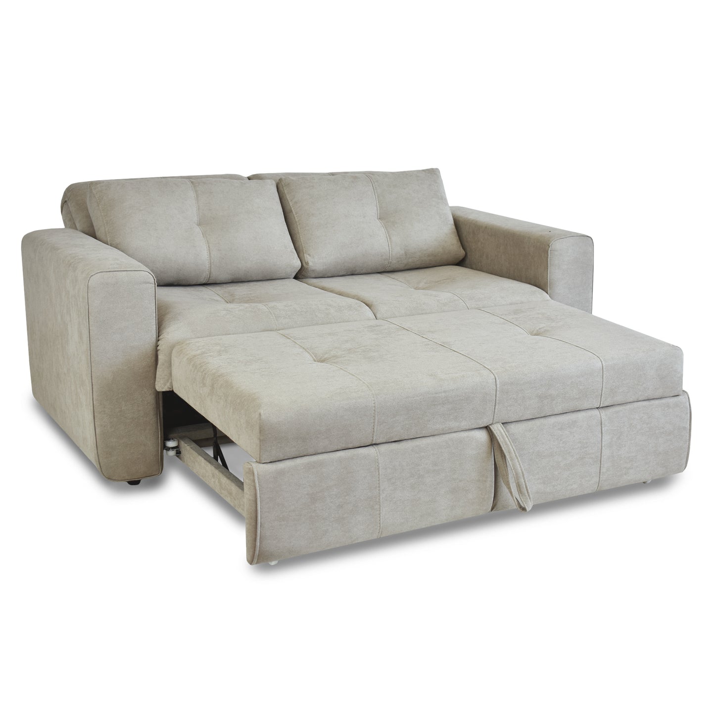 SOFA CAMA BOURBON 1.40 MICROFIBRA CAMEL