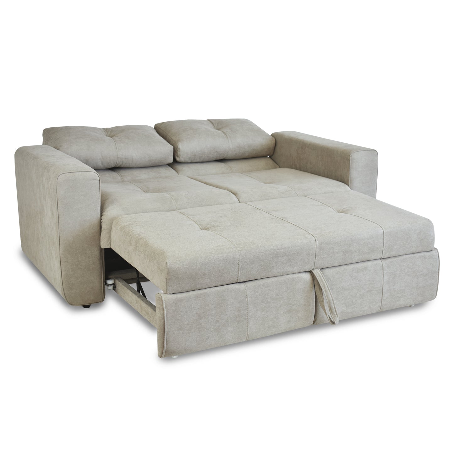 SOFA CAMA BOURBON 1.40 MICROFIBRA CAMEL