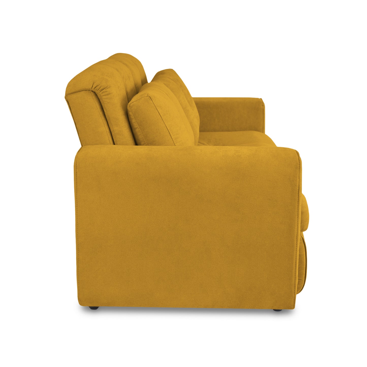 SOFA CAMA BOURBON 1.40 MICROFIBRA MOSTAZA
