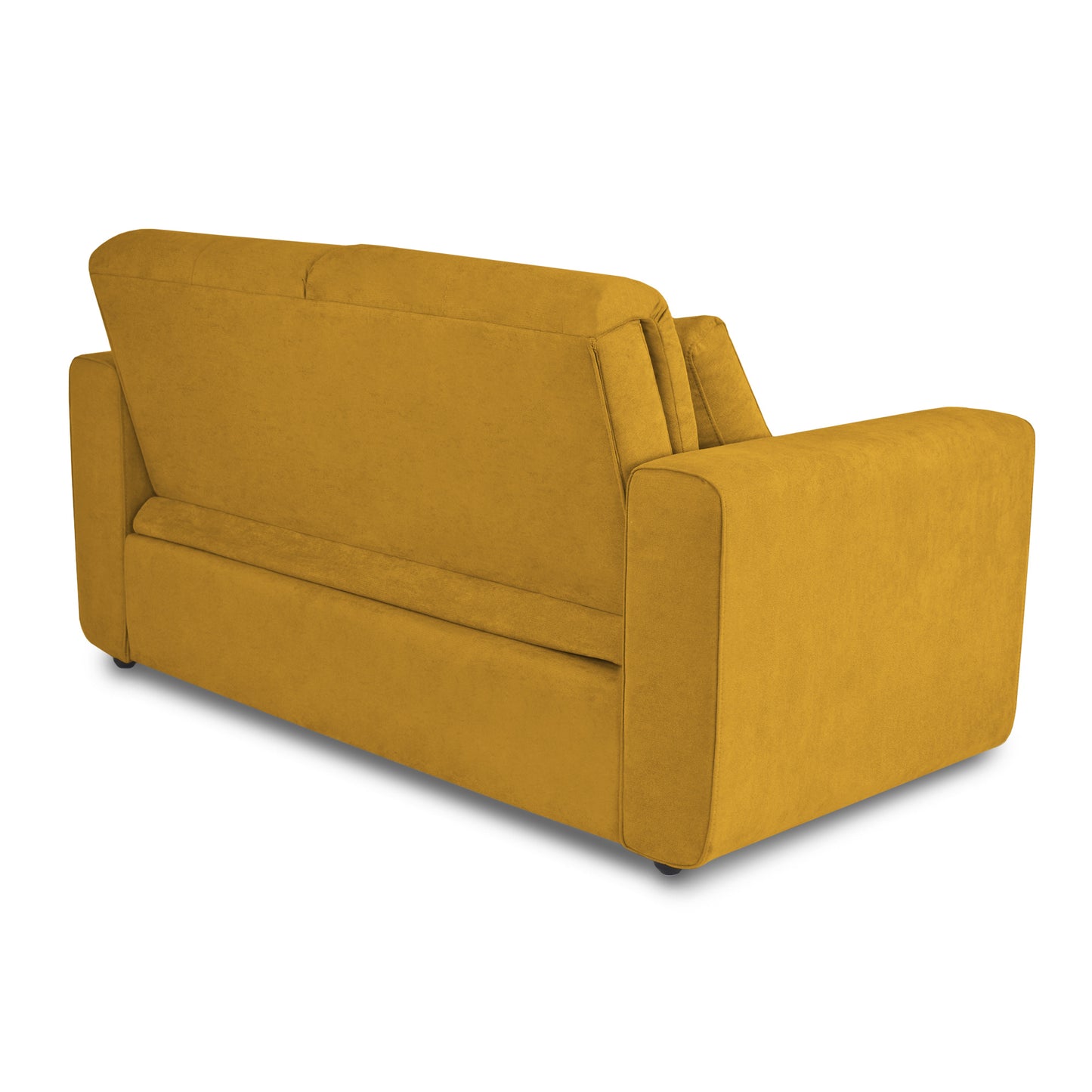 SOFA CAMA BOURBON 1.40 MICROFIBRA MOSTAZA