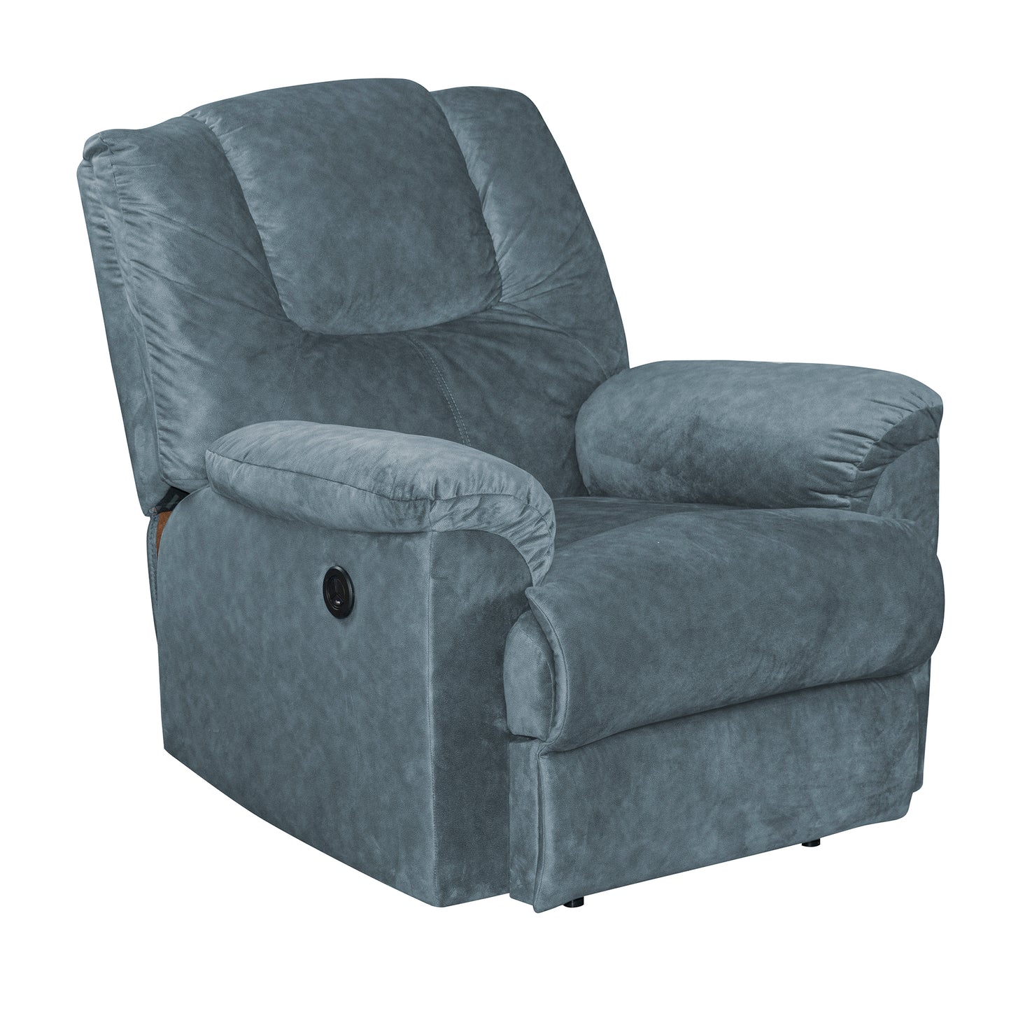 SILLA RECLINABLE TONY ELECTRICA USB SEMI SINTETICO GRIS PLOMO