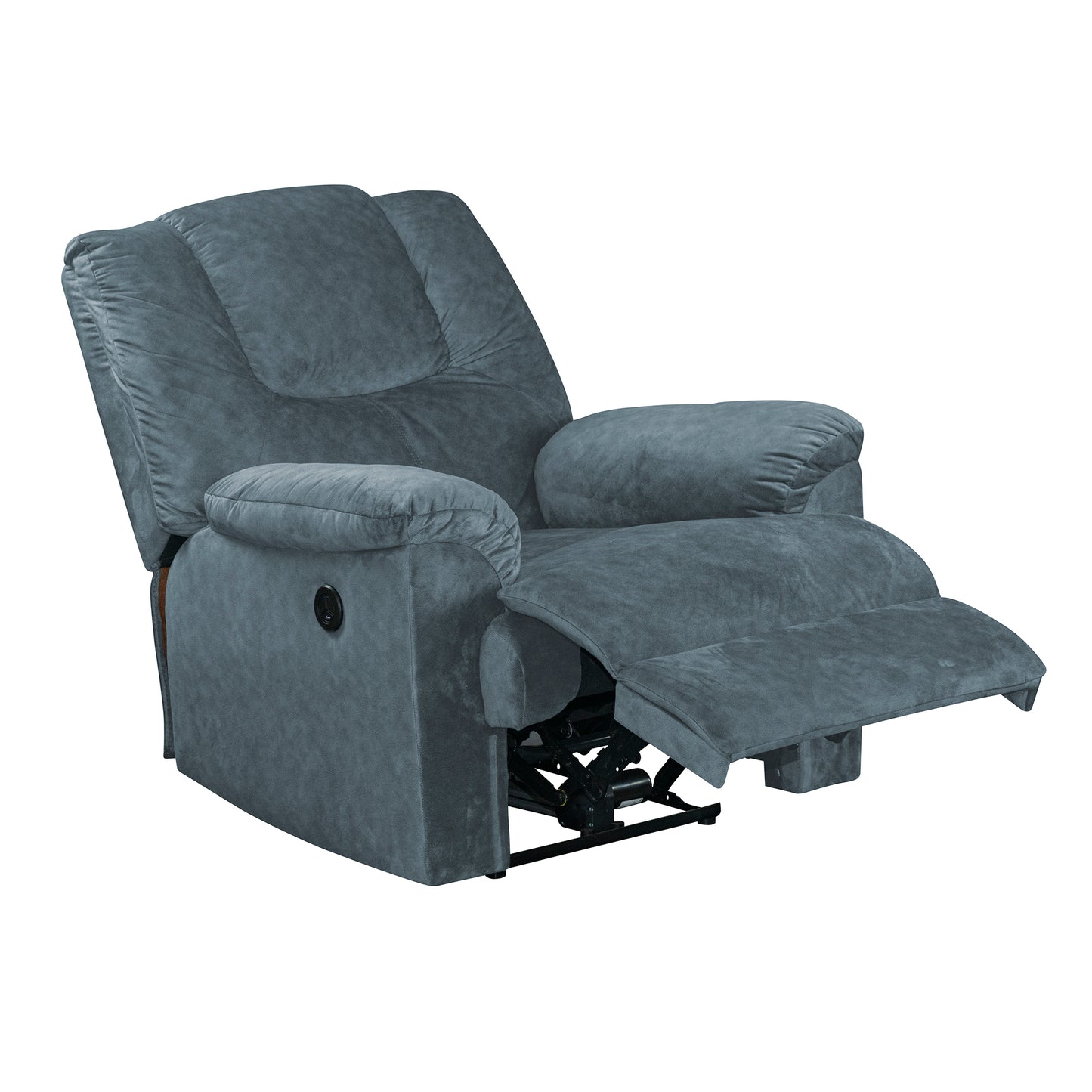 SILLA RECLINABLE TONY ELECTRICA USB SEMI SINTETICO GRIS PLOMO