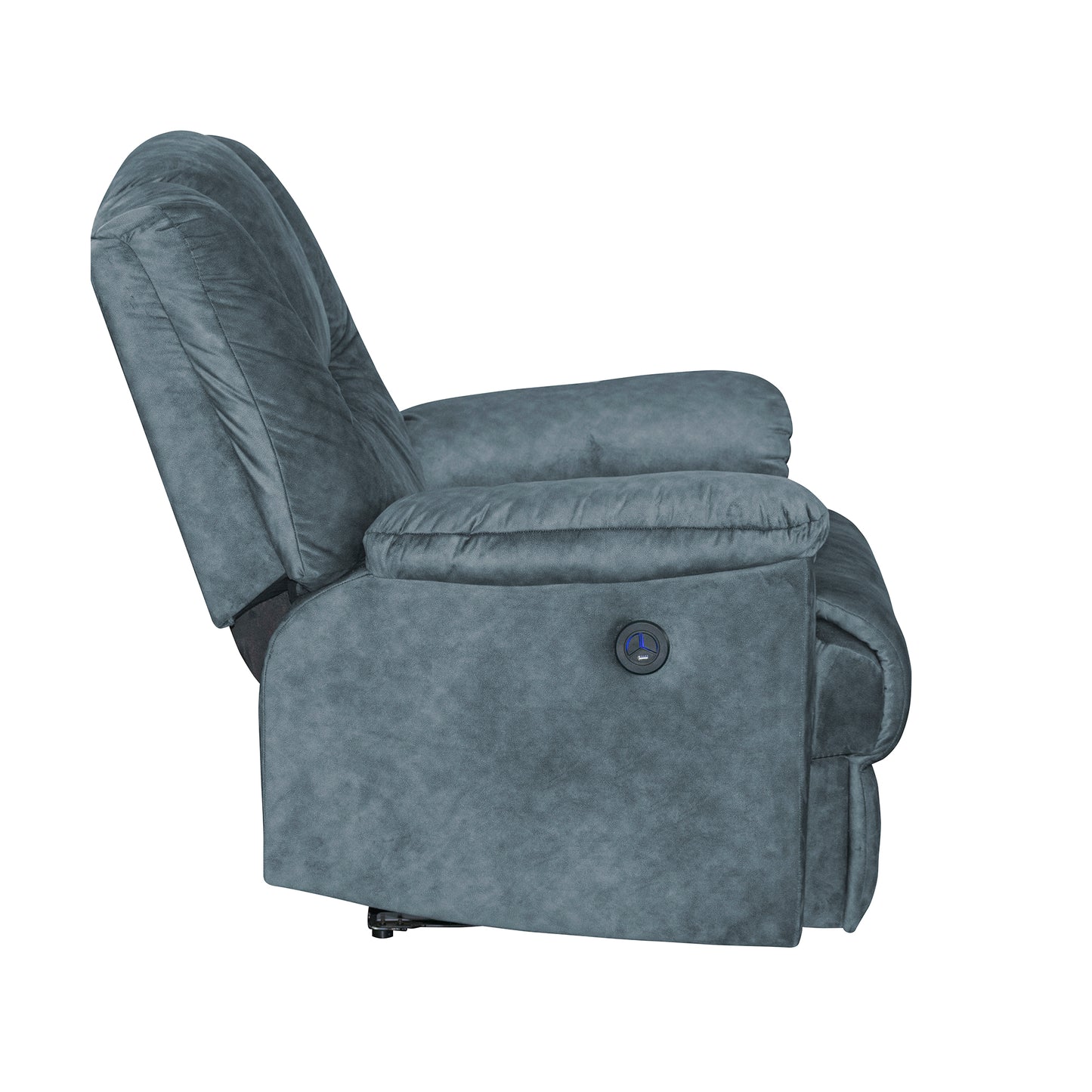 SILLA RECLINABLE TONY ELECTRICA USB SEMI SINTETICO GRIS PLOMO