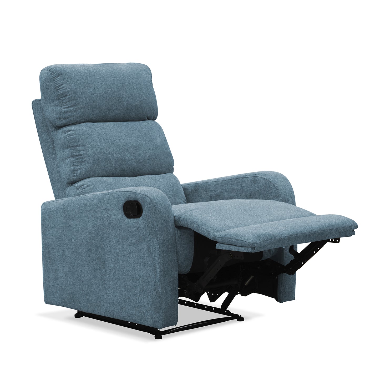 SILLA RECLINABLE ESTÁTICA PEKIN 1 PUESTO MICROFIBRA INDIGO