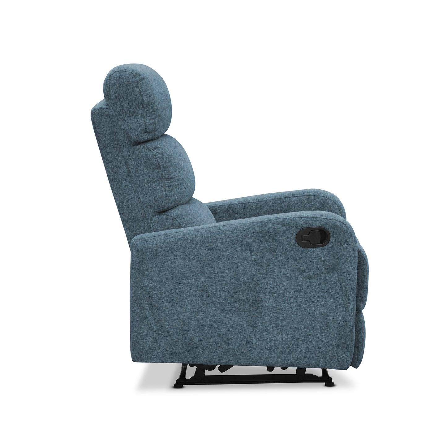 SILLA RECLINABLE ESTÁTICA PEKIN 1 PUESTO MICROFIBRA INDIGO