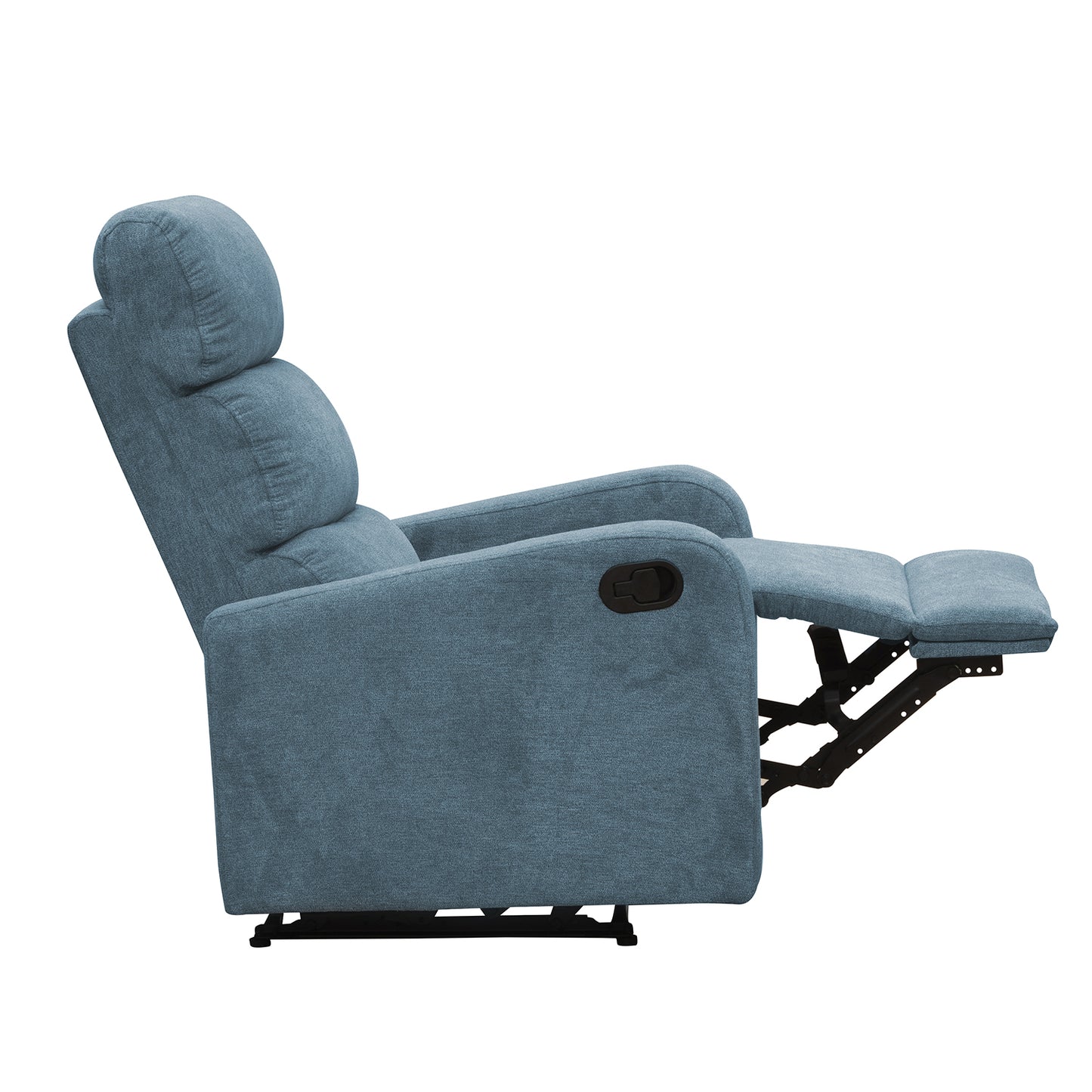 SILLA RECLINABLE ESTÁTICA PEKIN 1 PUESTO MICROFIBRA INDIGO
