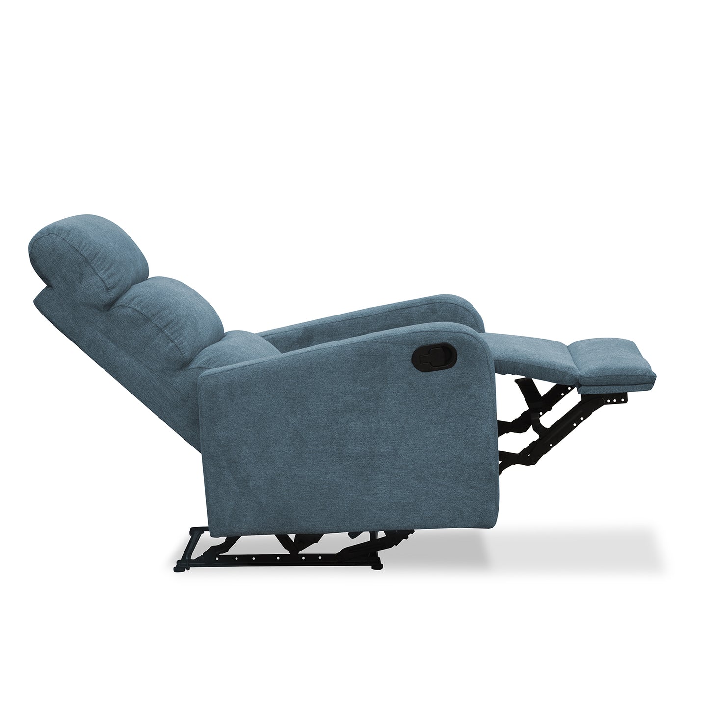 SILLA RECLINABLE ESTÁTICA PEKIN 1 PUESTO MICROFIBRA INDIGO