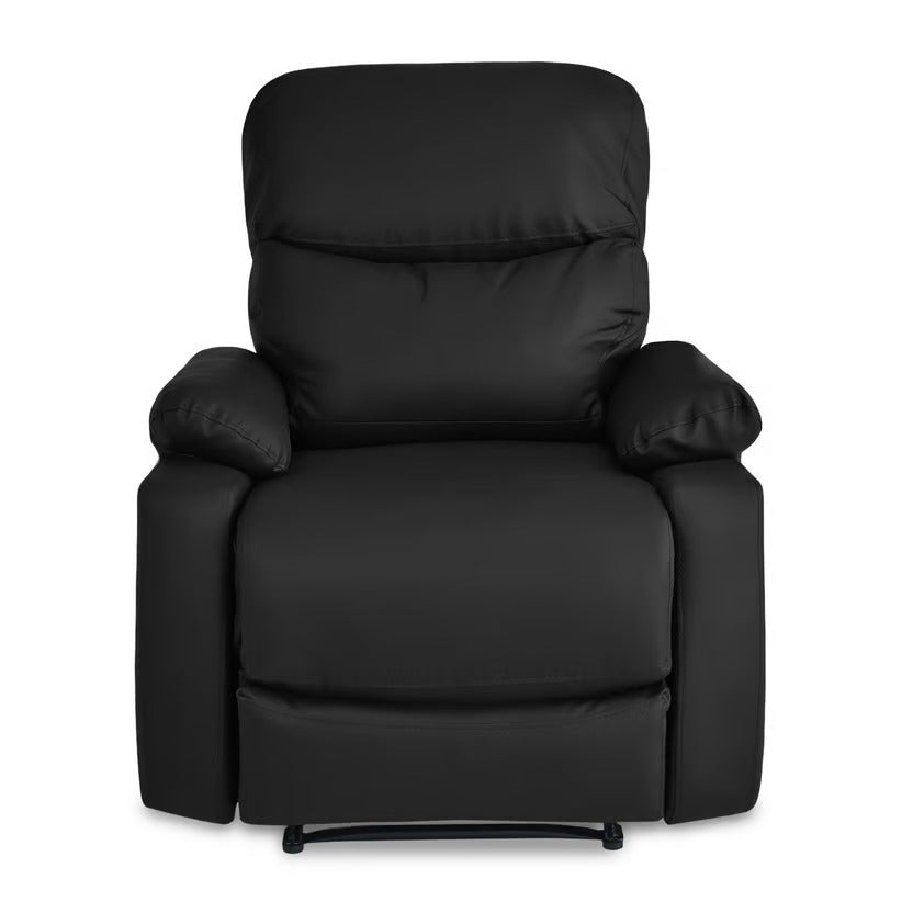 SILLA RECLINABLE VELARA 1 PUESTO SINTETICO NEGRO