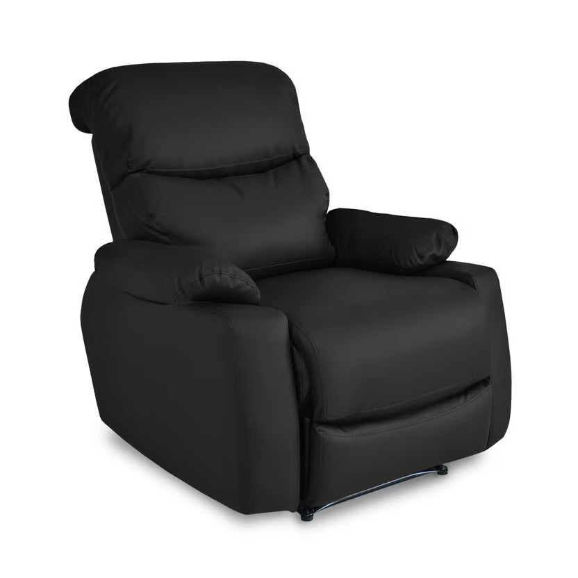 SILLA RECLINABLE VELARA 1 PUESTO SINTETICO NEGRO